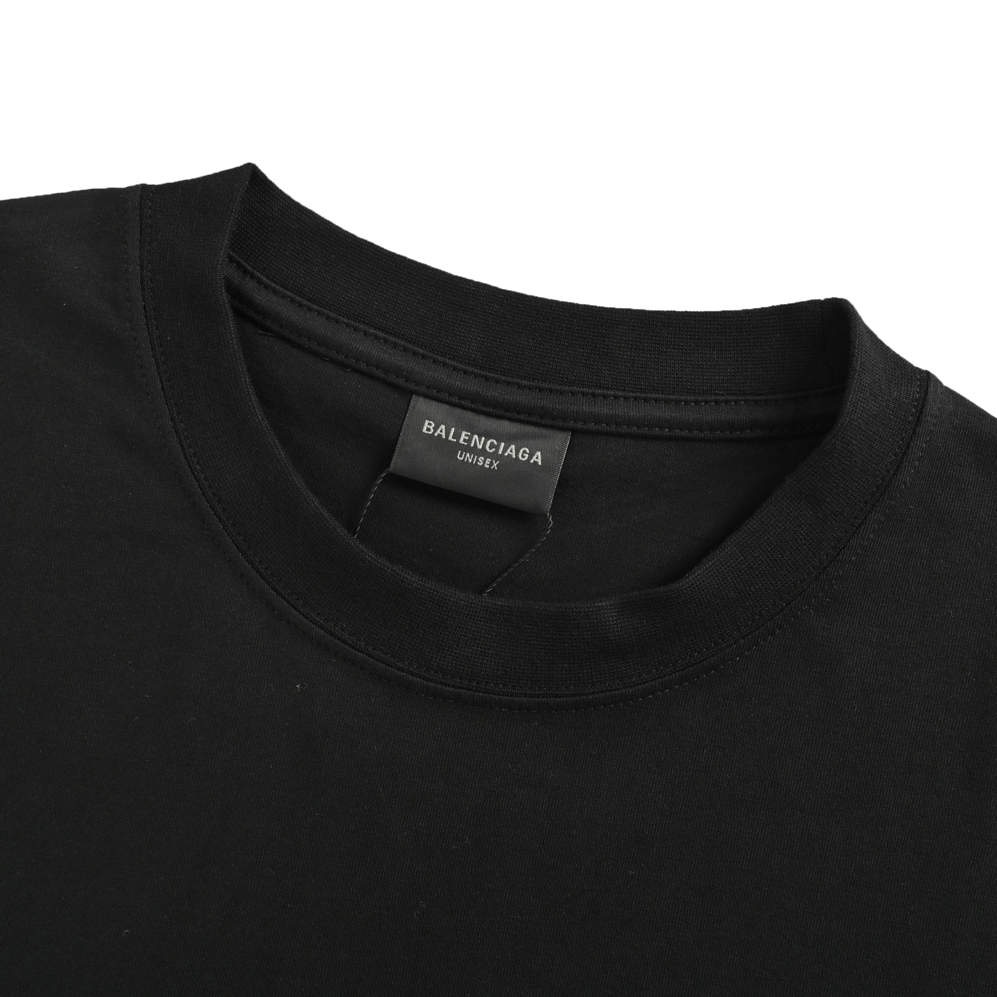 Balenciaga/巴黎世家 25ss 徽章logo印花短袖 白色 黑色