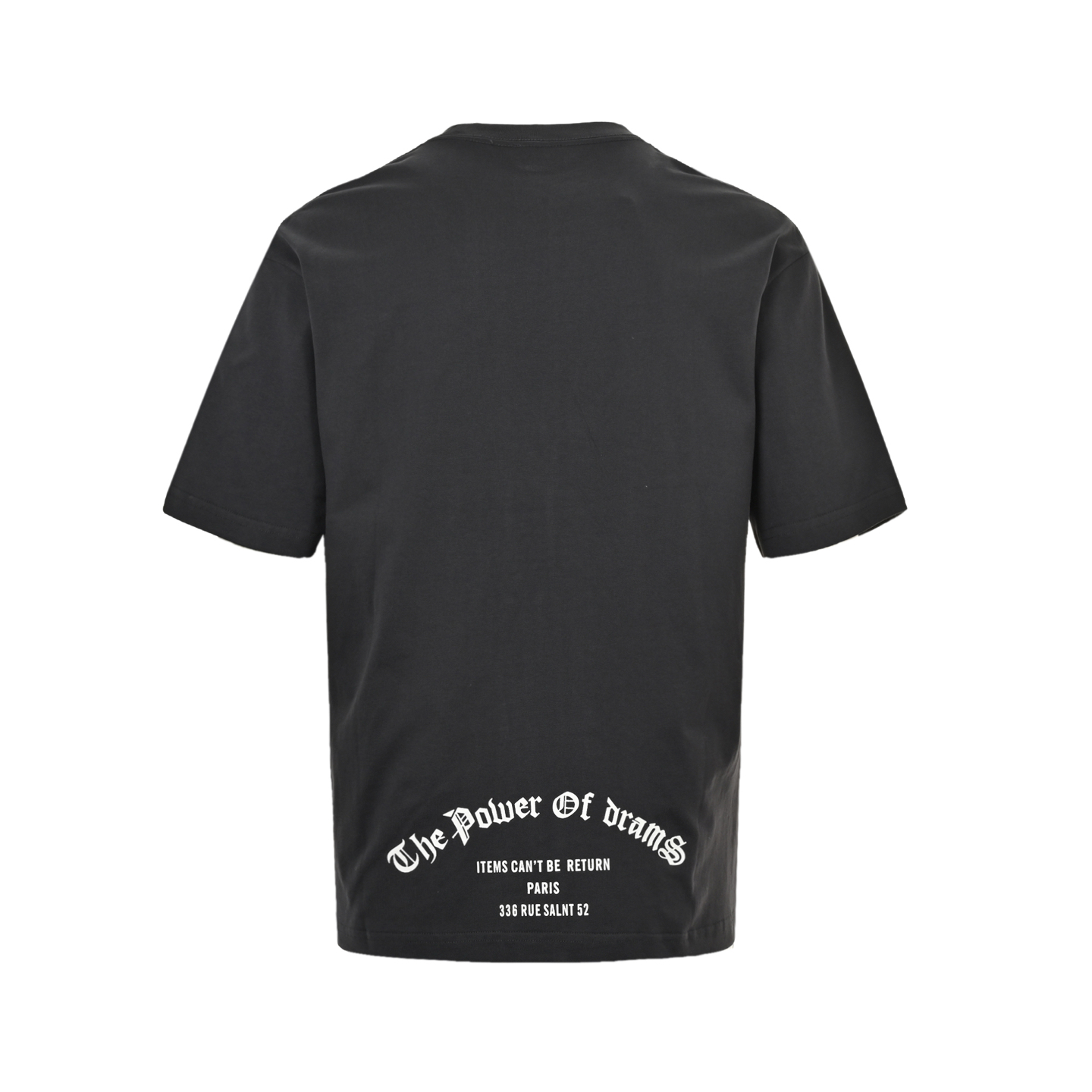 Balenciaga/巴黎世家 25ss 哥特字母印花短袖 灰白 深灰