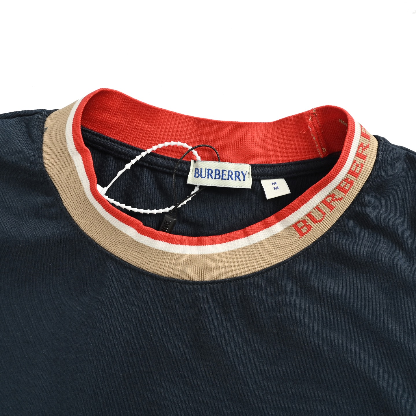 Burberry/巴宝莉 25ss 领口字母提花短袖 宝蓝-Chinese UA Cheap High Quatity Brand Clothes Bags handbags Sneakers wholesale wholesaler seller from China Factory suppliers Fashion Clothing Shoes best Quality Beautiful Price Burberry/巴宝莉 25ss 领口字母提花短袖 宝蓝