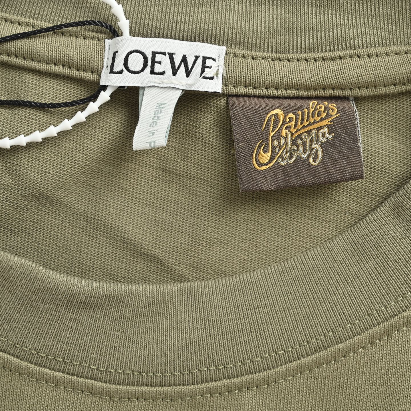 Loewe/罗意威 25ss 毛巾绣小熊刺绣短袖 轻奢主义 绿色