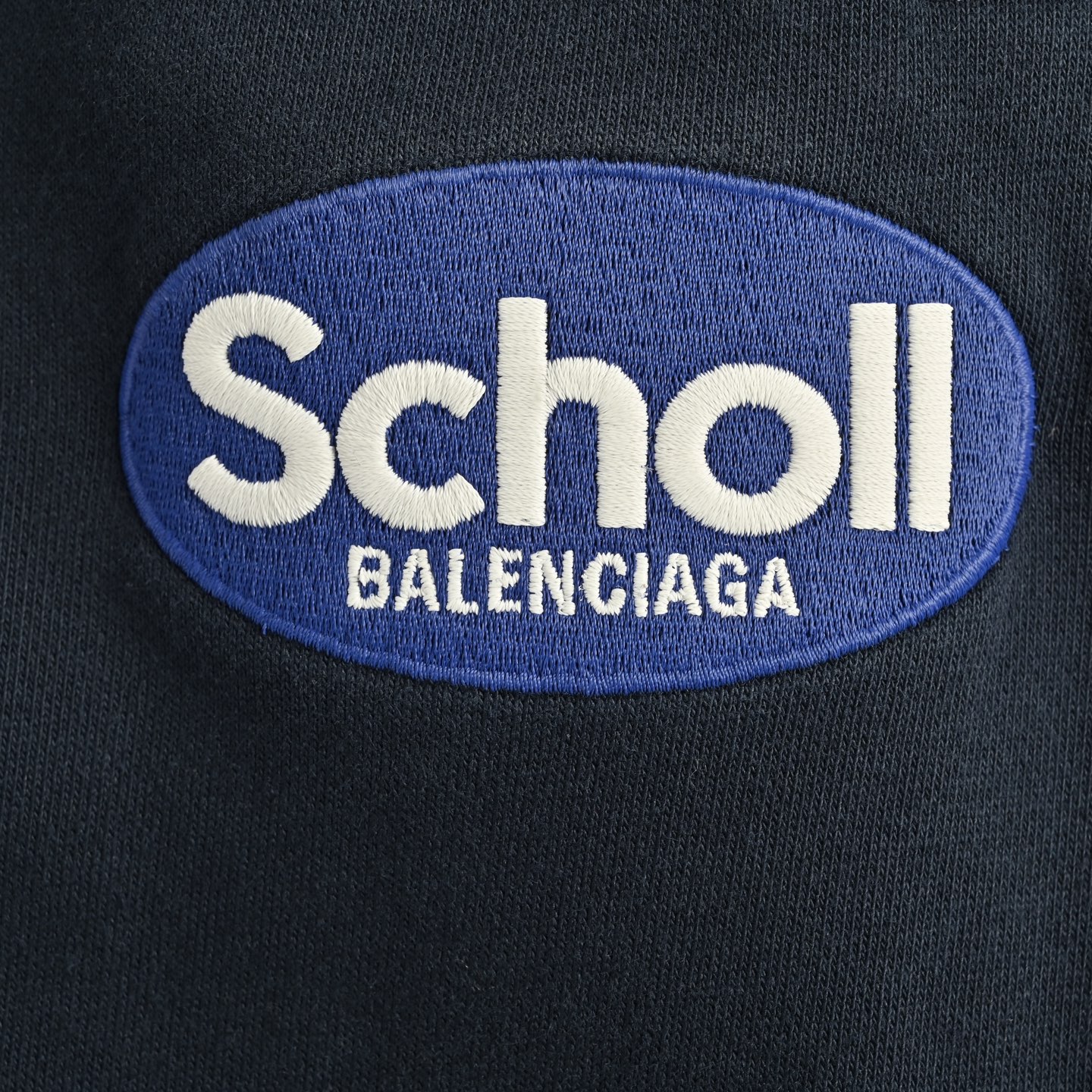 Balenciaga/巴黎世家 Scholl刺绣紫圆标长裤