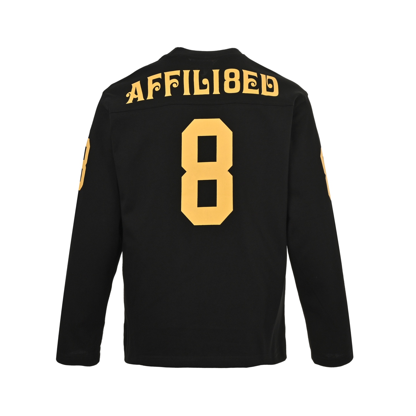 Supreme 美式8号梵文字体印花长袖T恤