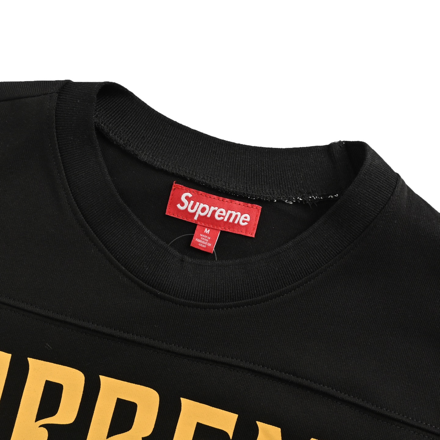 Supreme 美式8号梵文字体印花长袖T恤