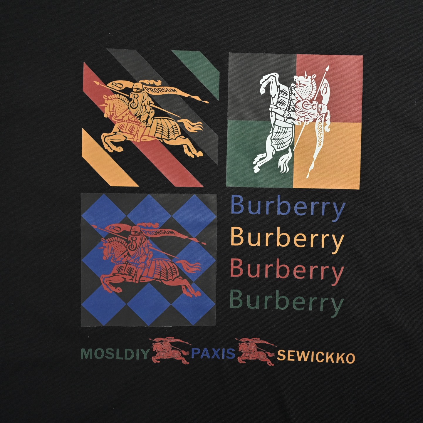 Burberry/巴宝莉 25ss 方块战马印花短袖