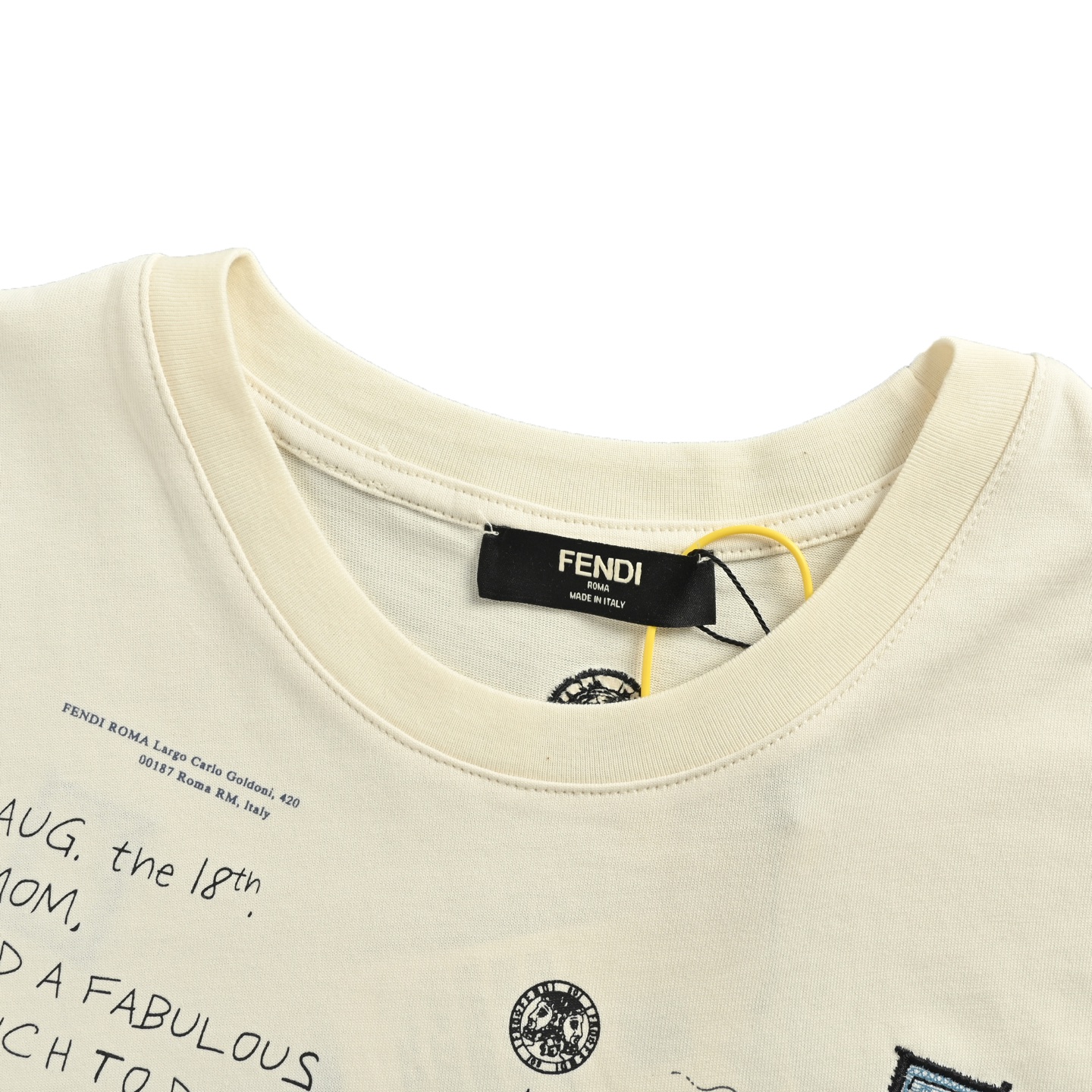 Fendi/芬迪 25ss 邮票印章短袖