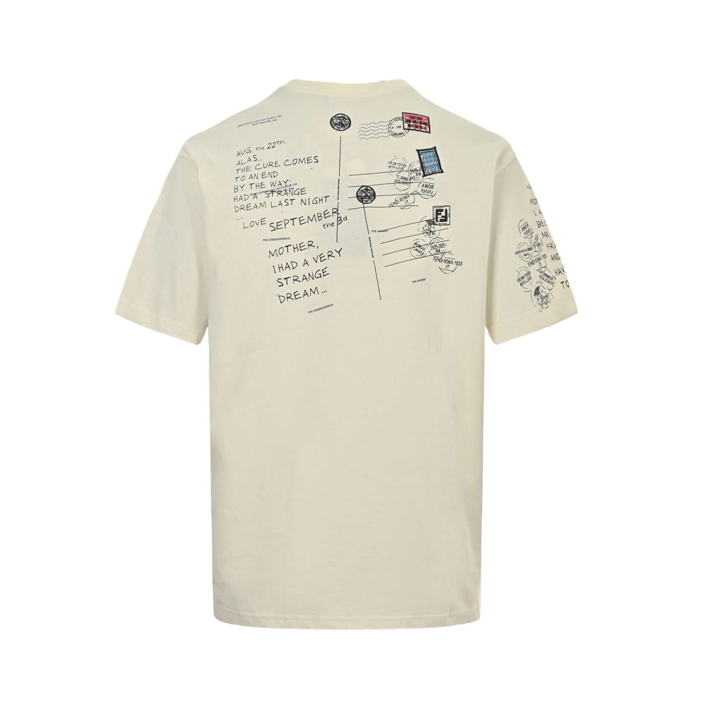 Fendi/芬迪 25ss 邮票印章短袖