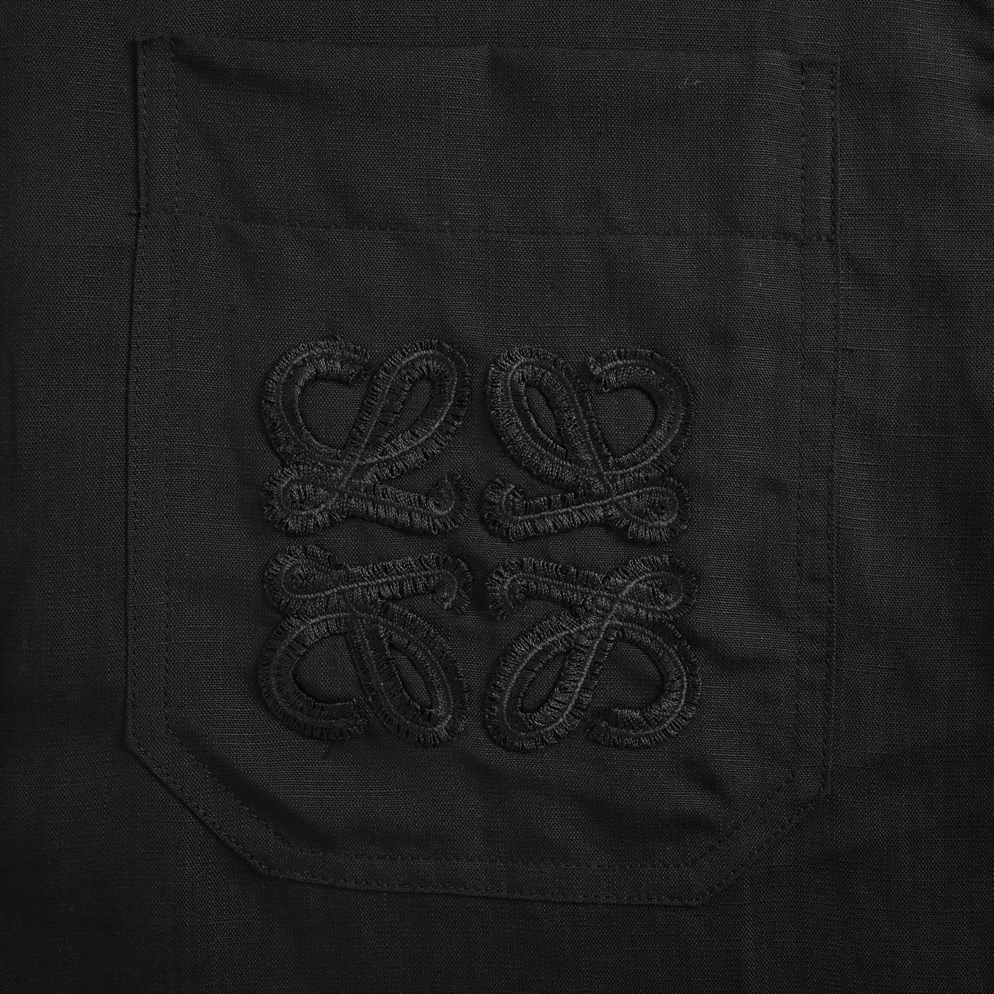 Loewe/罗意威 口袋刺绣亚麻衬衫