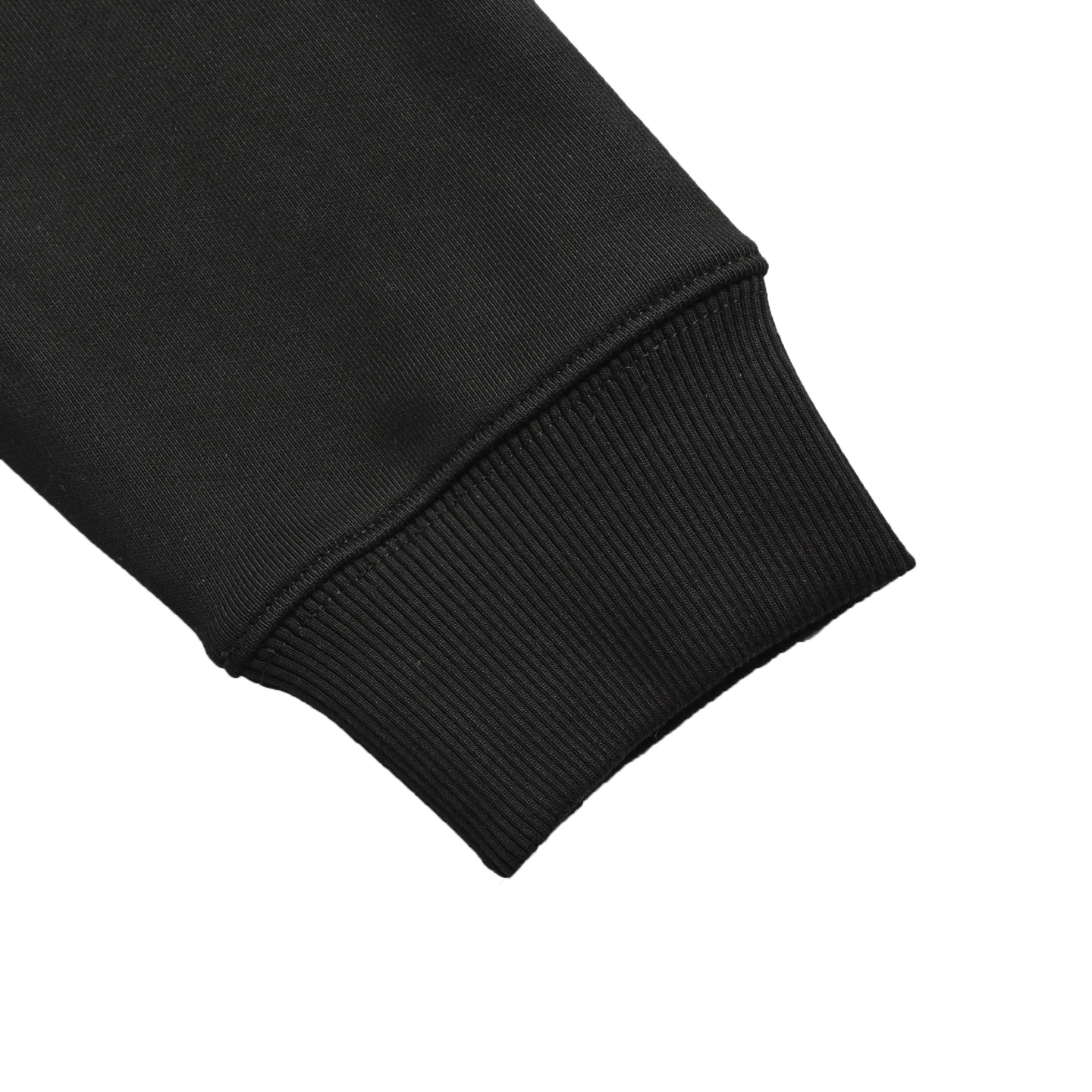 Loewe/罗意威 胸口压花徽标皮口袋连帽卫衣杏色 黑色