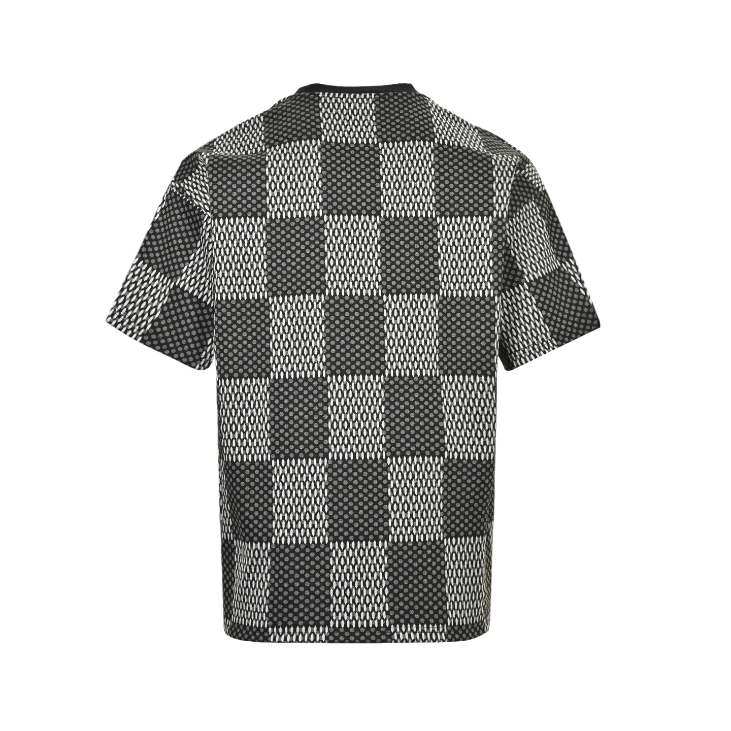 Louis Vuitton/路易威登 25ss 菲董联名棋盘格水钻毛织短袖 黑色 棕色