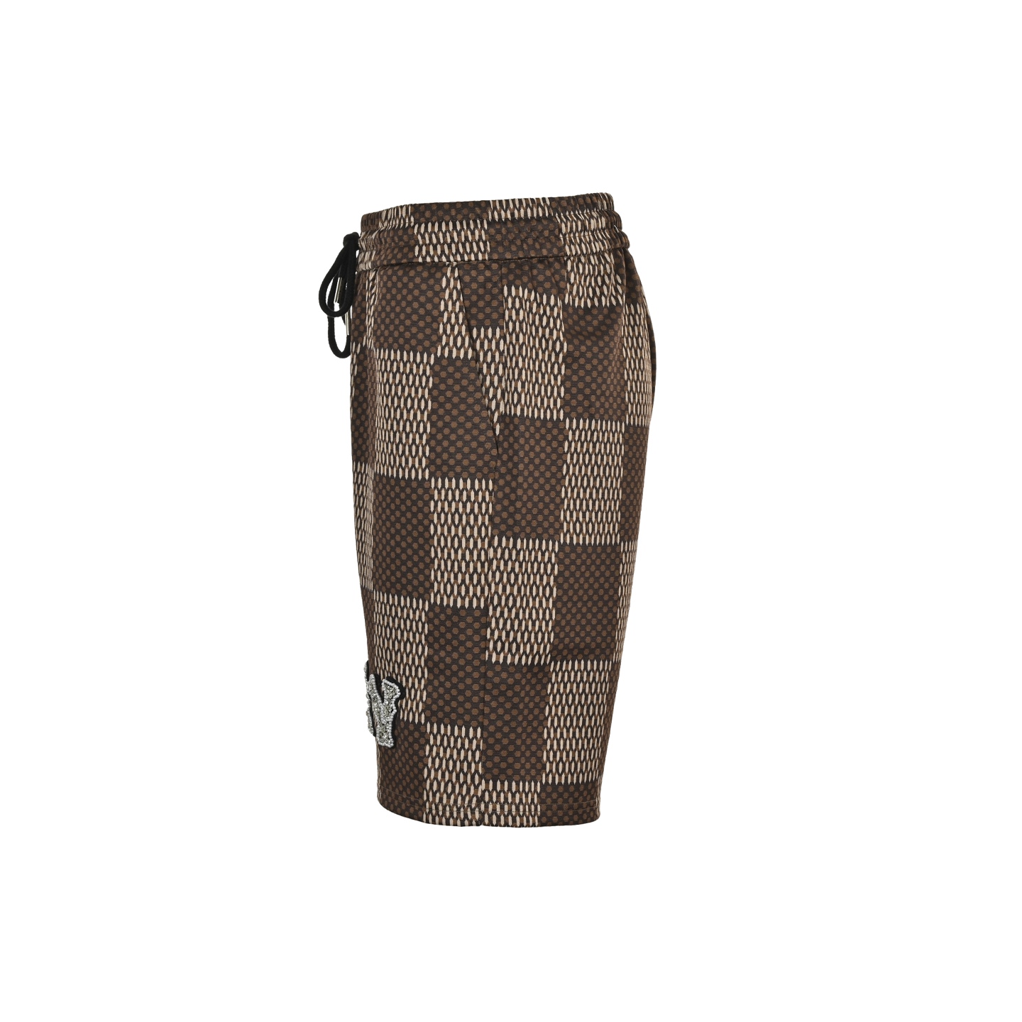 Louis Vuitton/路易威登 25ss 菲董联名棋盘格水钻毛织短裤 黑色 棕色-Chinese UA Cheap High Quatity Brand Clothes Bags handbags Sneakers wholesale wholesaler seller from China Factory suppliers Fashion Clothing Shoes best Quality Beautiful Price Louis Vuitton/路易威登 25ss 菲董联名棋盘格水钻毛织短裤 黑色 棕色