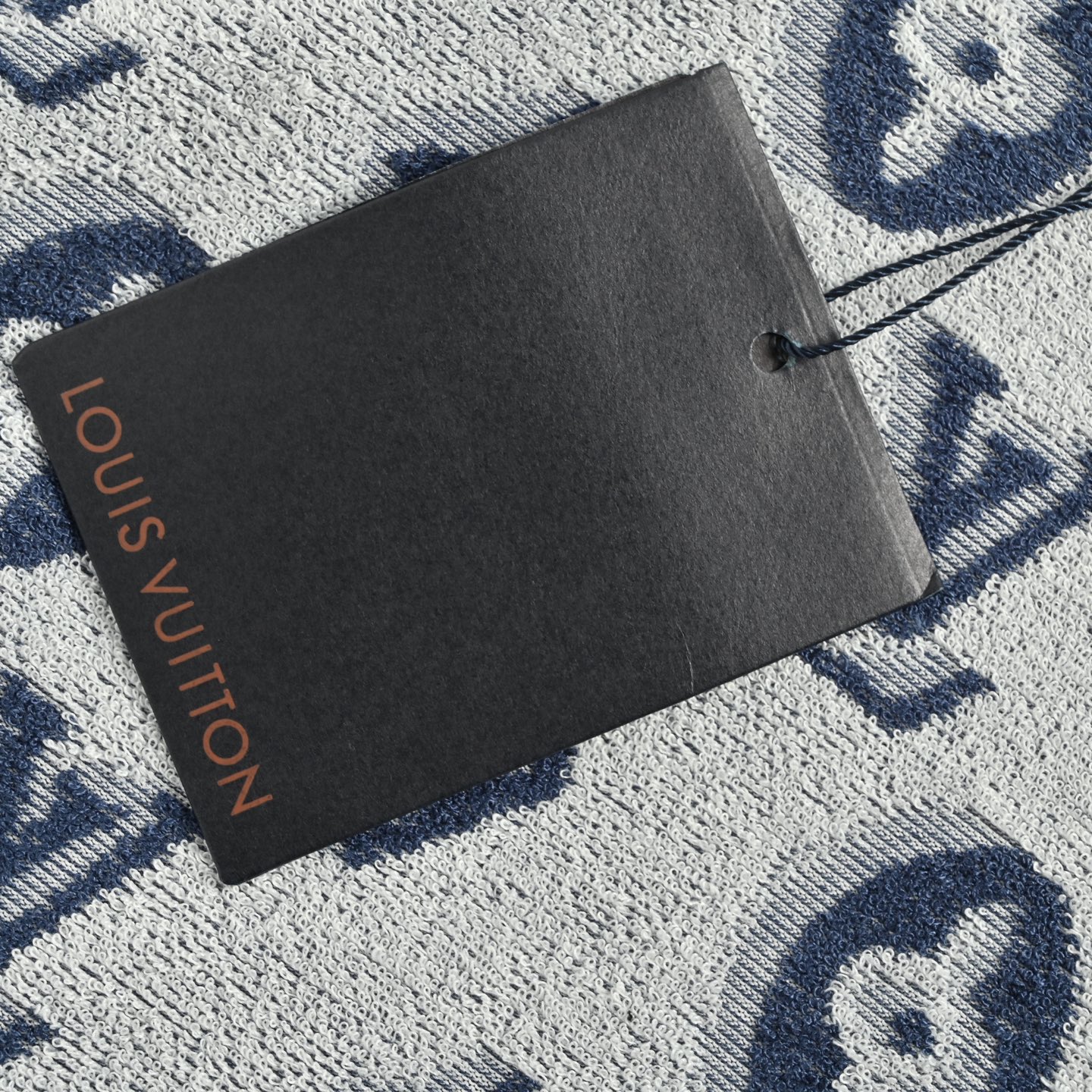 Louis Vuitton/路易威登 25ss 满印老花logo提花毛巾短袖 白色 蓝色