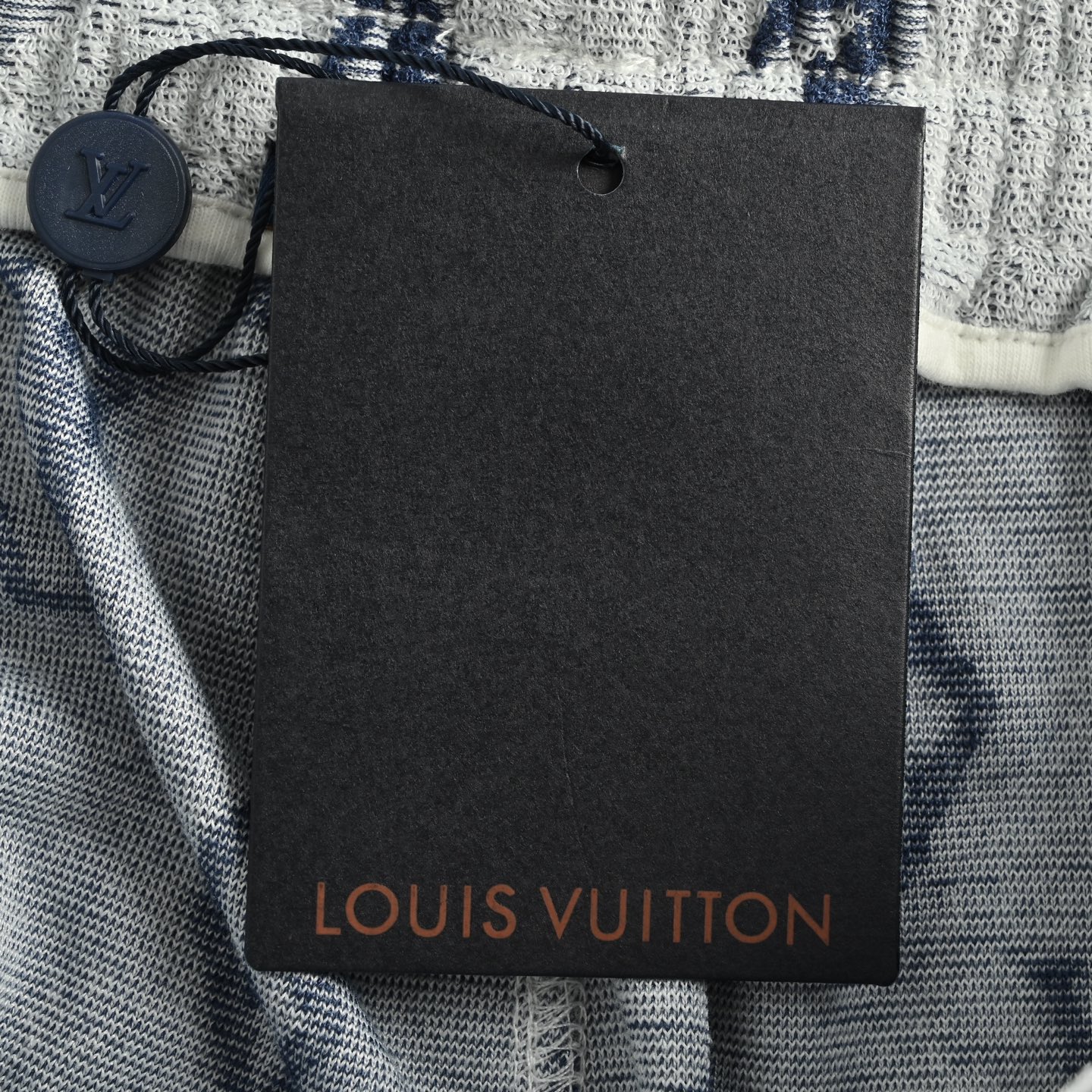 Louis Vuitton/路易威登 25ss 满印老花logo提花短裤 白色 蓝色