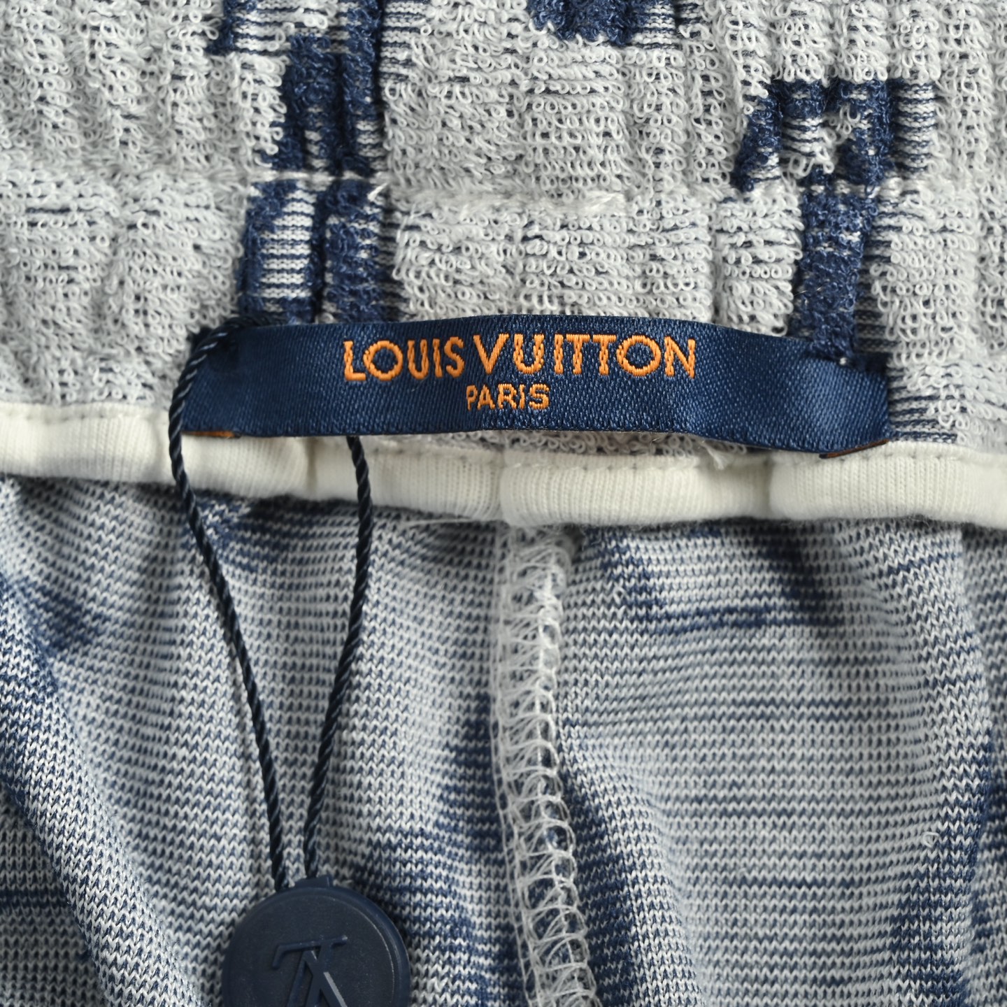 Louis Vuitton/路易威登 25ss 满印老花logo提花短裤 白色 蓝色