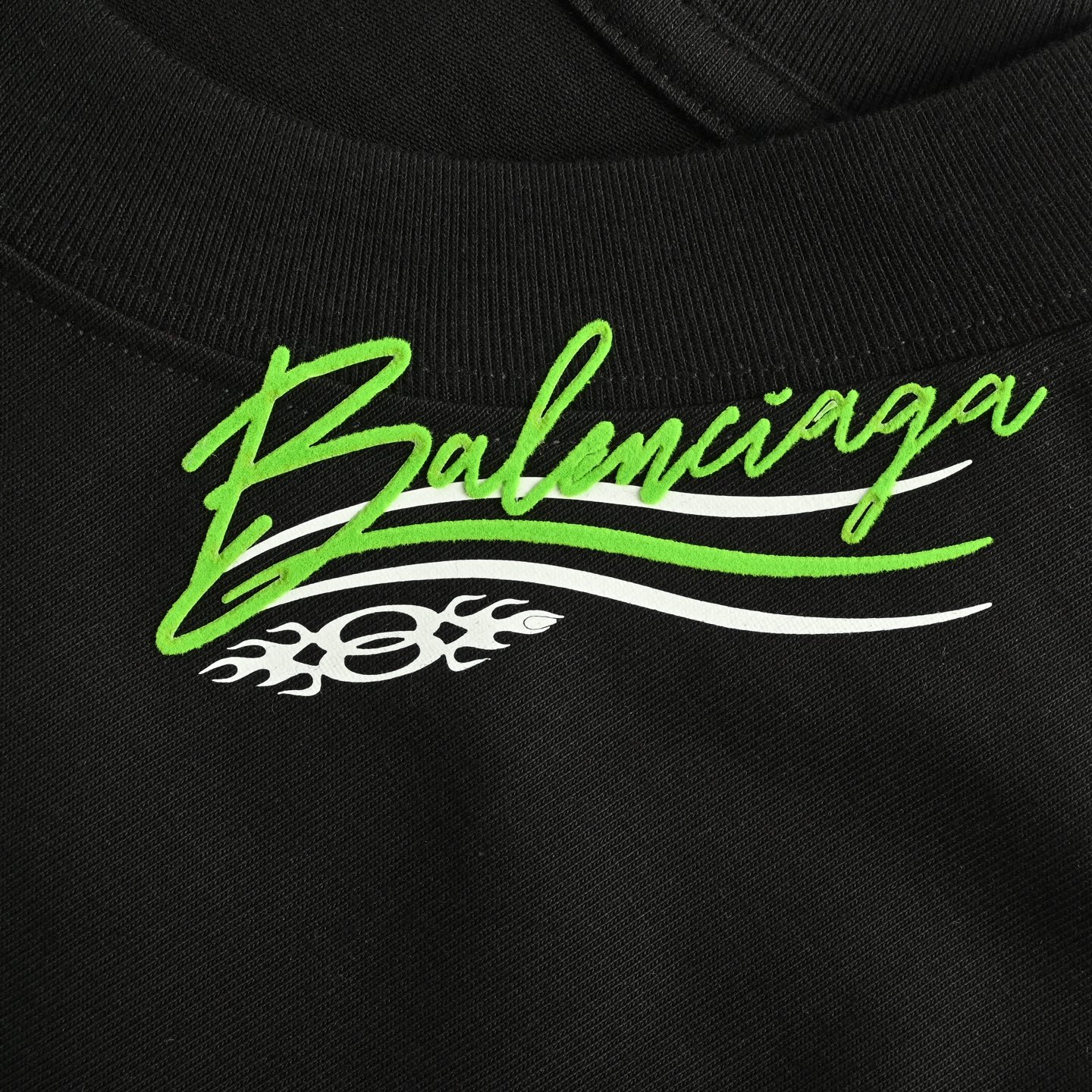 Balenciaga/巴黎世家 25ss 可乐logo多标识印花短袖 黑色 白色