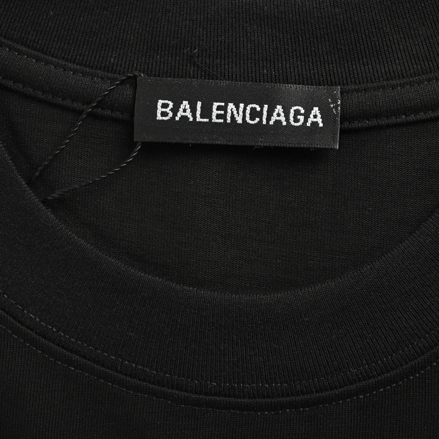 Balenciaga/巴黎世家 25ss 可乐logo多标识印花短袖 黑色 白色