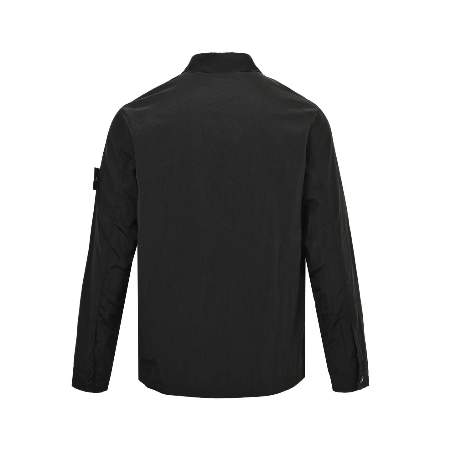 Stone Island/石头岛 纯色翻领拉链防晒服外套 黑色