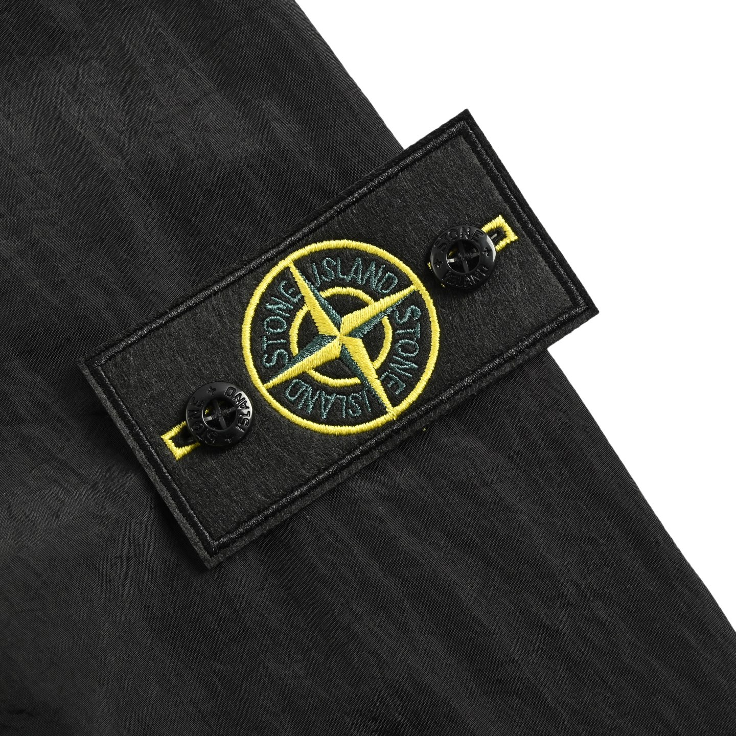 Stone Island/石头岛 纯色翻领拉链防晒服外套 黑色