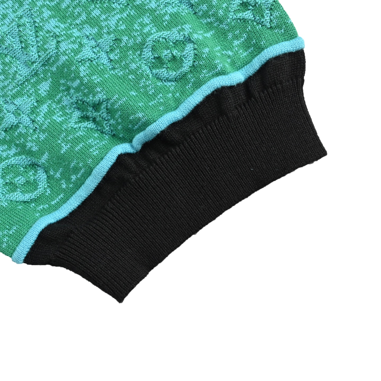 Louis Vuitton/路易威登 25ss 渐变老花提花拼色针织Polo短袖