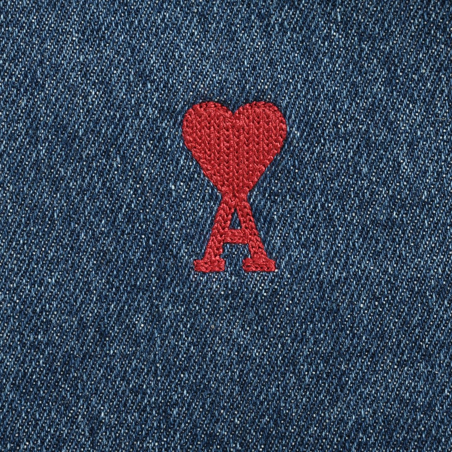 Ami 爱心刺绣牛仔衬衫外套 定制天棉精粹牛仔织物-Chinese UA Cheap High Quatity Brand Clothes Bags handbags Sneakers wholesale wholesaler seller from China Factory suppliers Fashion Clothing Shoes best Quality Beautiful Price Ami 爱心刺绣牛仔衬衫外套 定制天棉精粹牛仔织物