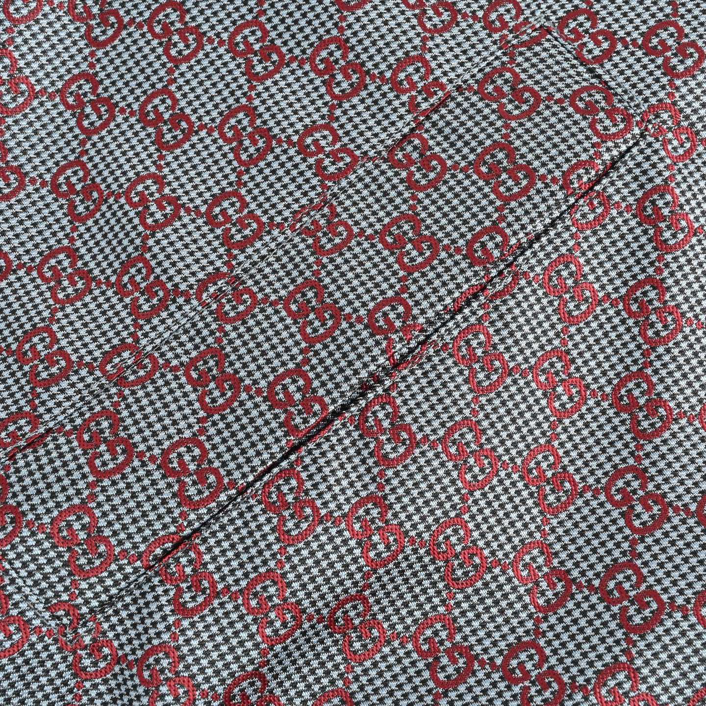 Gucci/古驰 全GG拼色立领飞行夹克外套-Chinese UA Cheap High Quatity Brand Clothes Bags handbags Sneakers wholesale wholesaler seller from China Factory suppliers Fashion Clothing Shoes best Quality Beautiful Price Gucci/古驰 全GG拼色立领飞行夹克外套