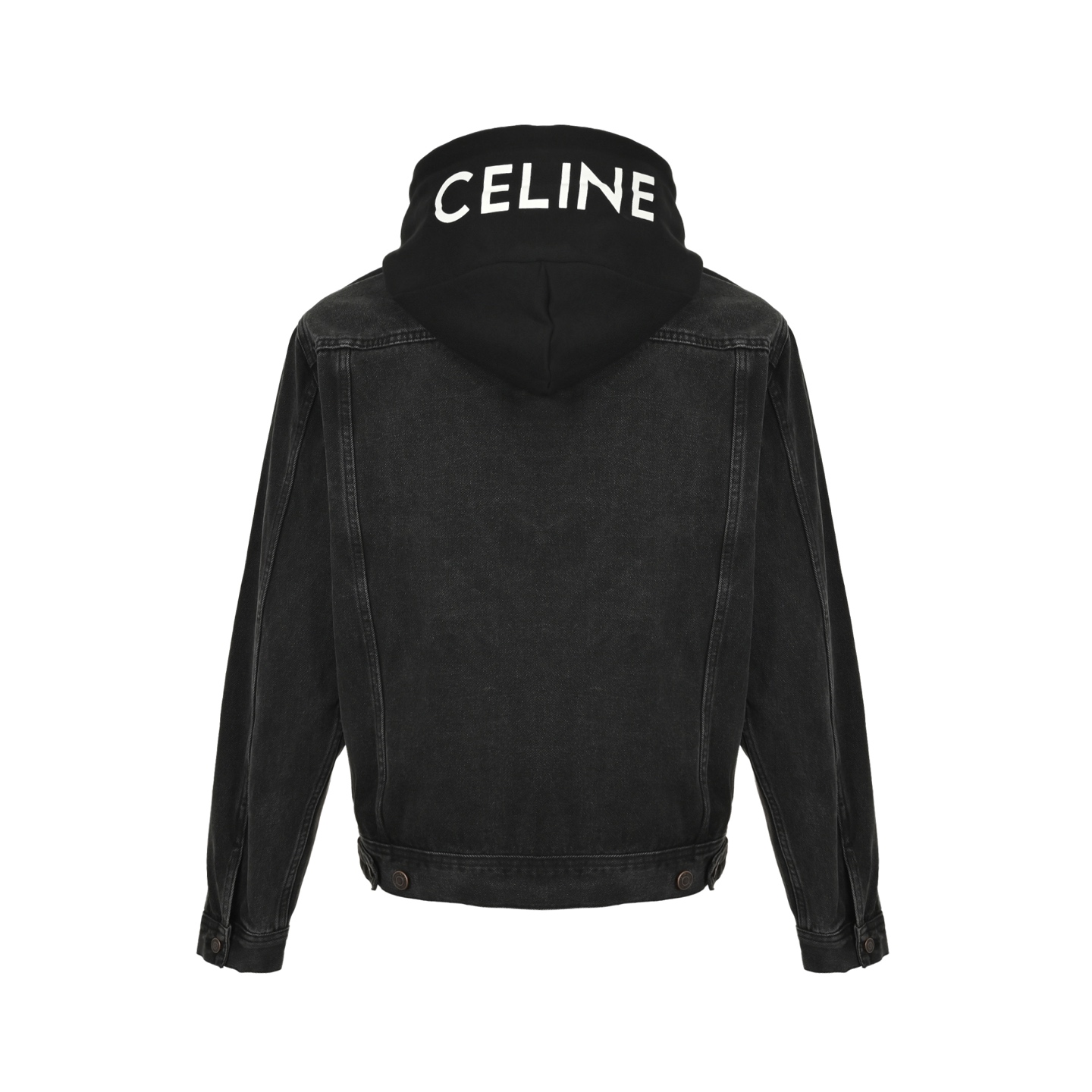 Celine/赛琳 拼接连帽牛仔外套