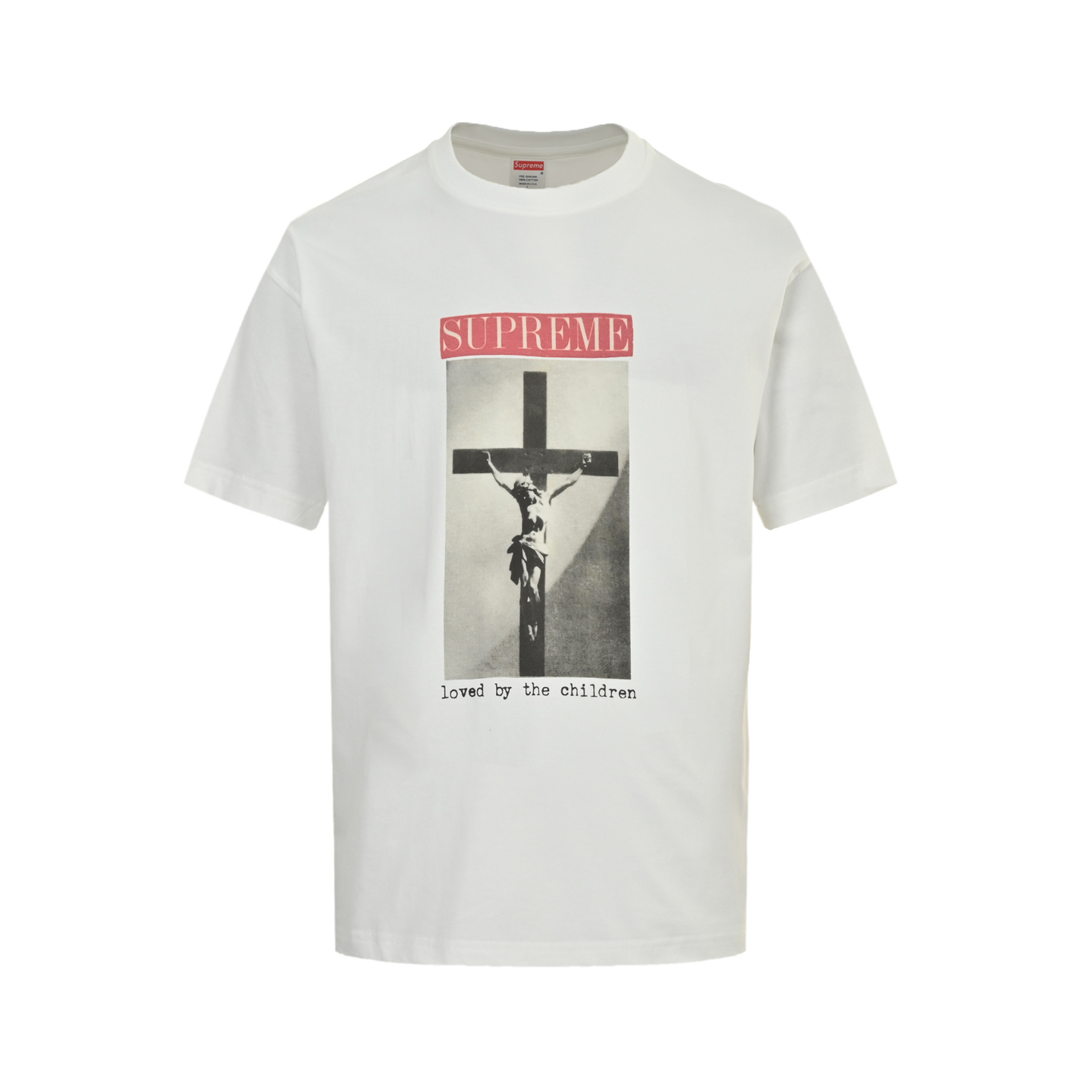 Supreme Loved By The Children Tee 图案印花短袖-Chinese UA Cheap High Quatity Brand Clothes Bags handbags Sneakers wholesale wholesaler seller from China Factory suppliers Fashion Clothing Shoes best Quality Beautiful Price Supreme Loved By The Children Tee 图案印花短袖