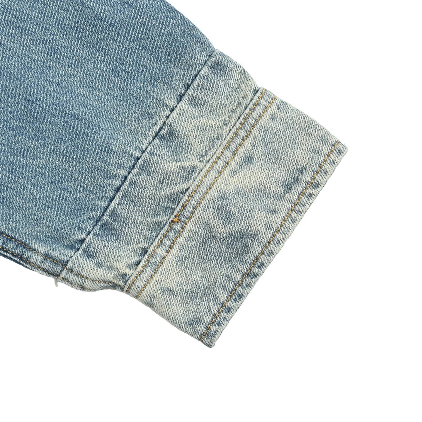 Gucci/古驰 25Fw 水洗压纹牛仔衬衫外套