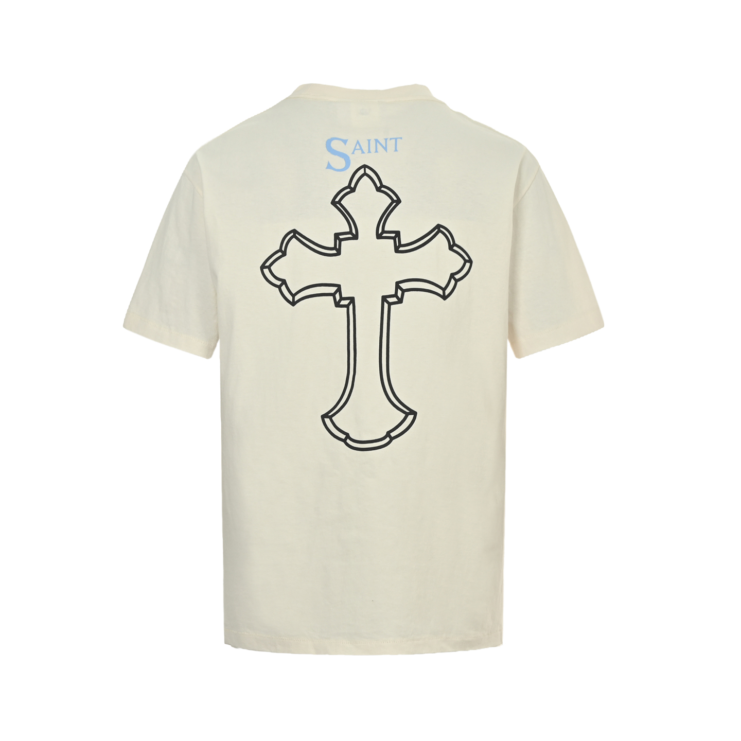 SAINT MICHAEL 25ss 2PAC十字人像印花短袖