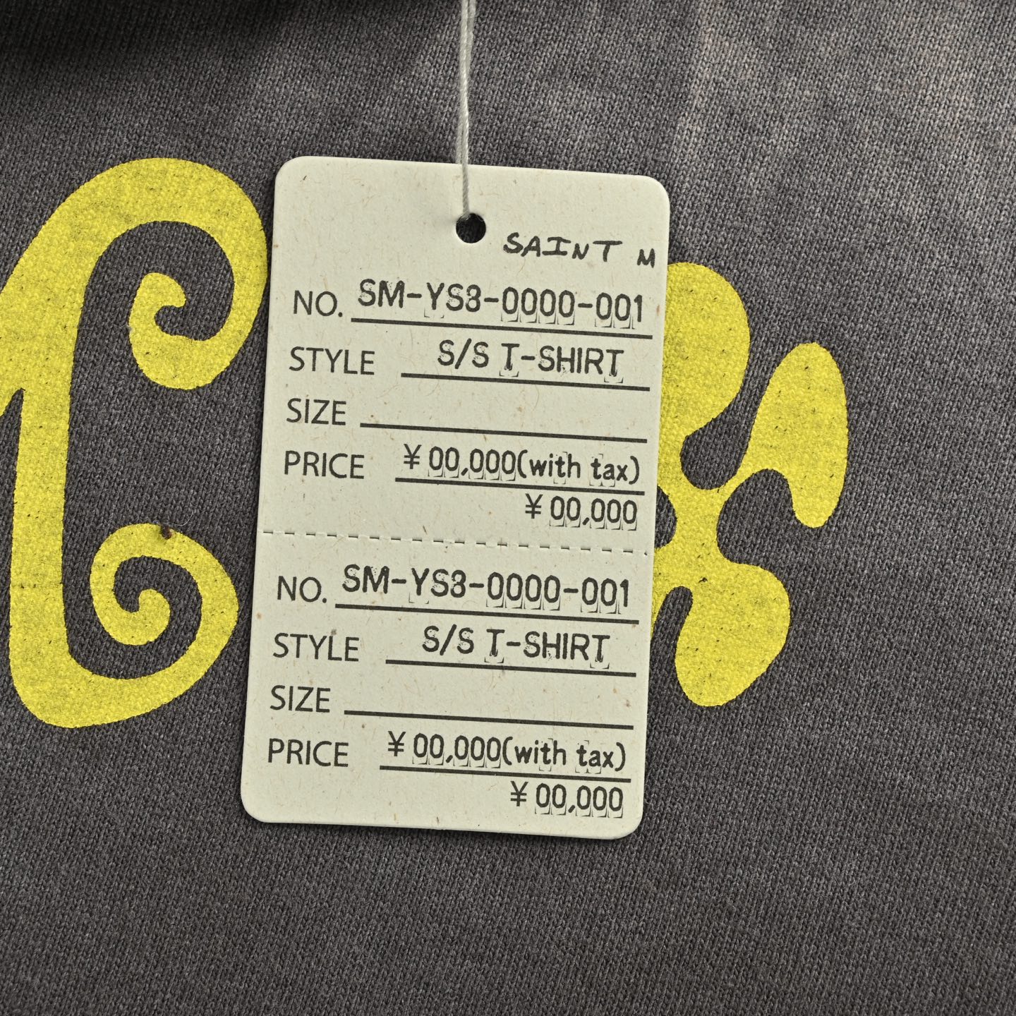 SAINT MICHAEL 25ss 小恶魔蜜蜂印花短袖