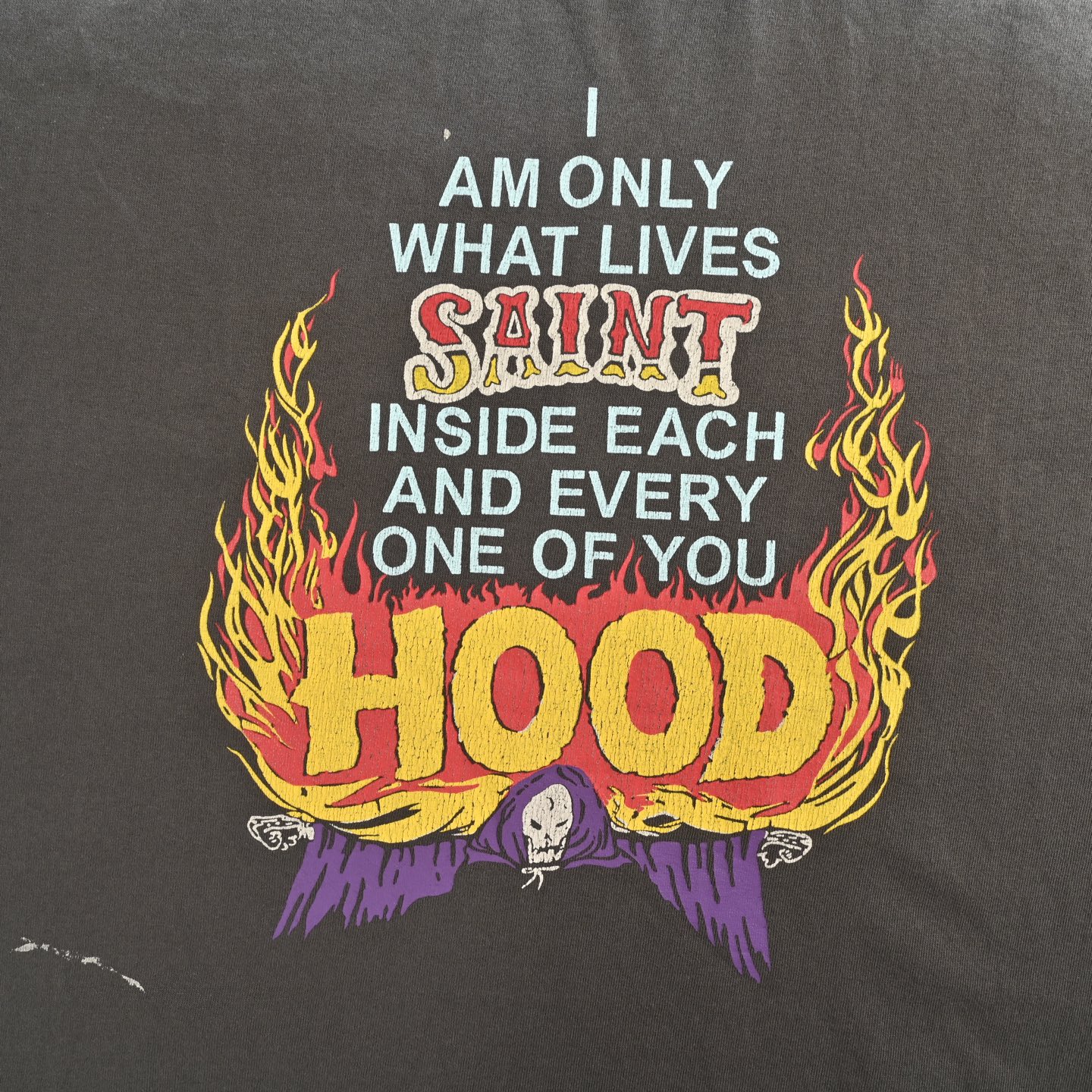 SAINT MICHAEL 25ss HOOD火焰翅膀印花短袖-Chinese UA Cheap High Quatity Brand Clothes Bags handbags Sneakers wholesale wholesaler seller from China Factory suppliers Fashion Clothing Shoes best Quality Beautiful Price SAINT MICHAEL 25ss HOOD火焰翅膀印花短袖