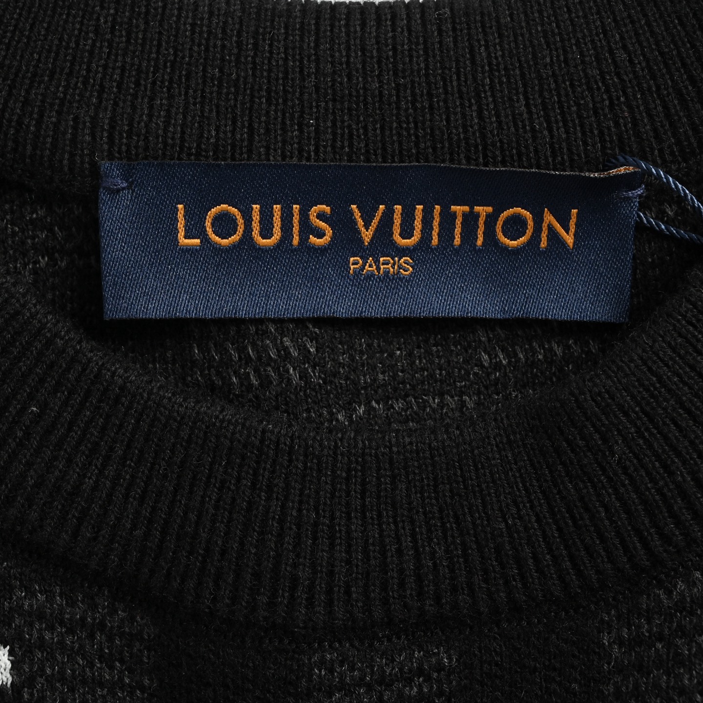 Louis Vuitton/路易威登 25ss 行李标签棋盘格提花针织短袖