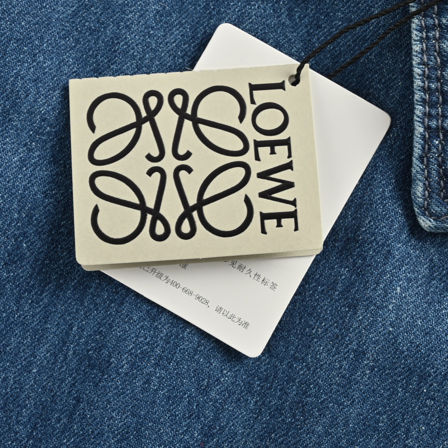 Loewe/罗意威 25ss 绣花口袋牛仔短袖衬衫