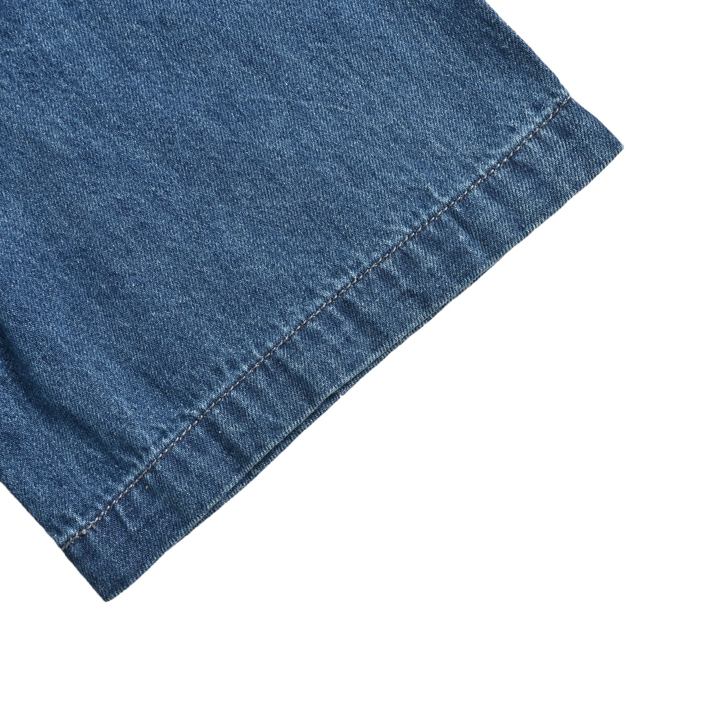 Loewe/罗意威 25ss 绣花口袋牛仔短袖衬衫