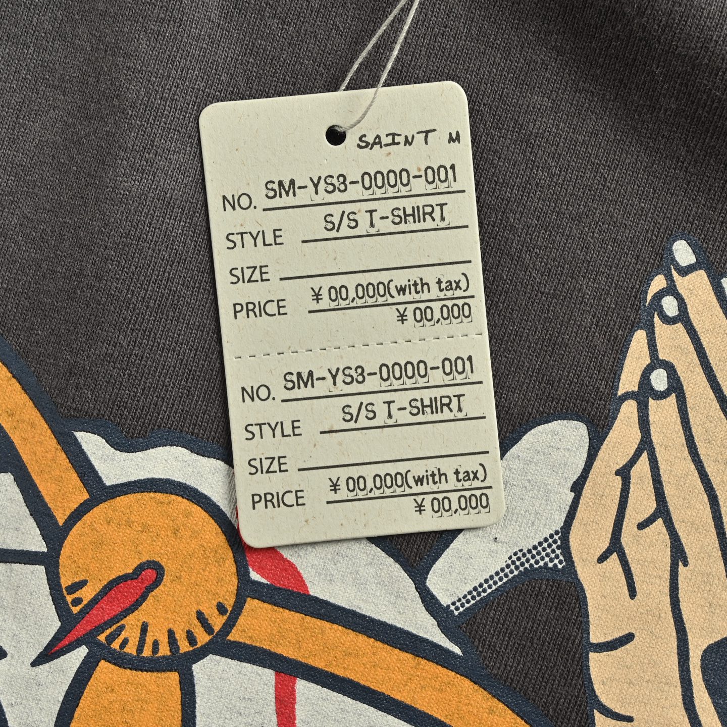 SAINT MICHAEL 25ss 骷髅天平印花短袖