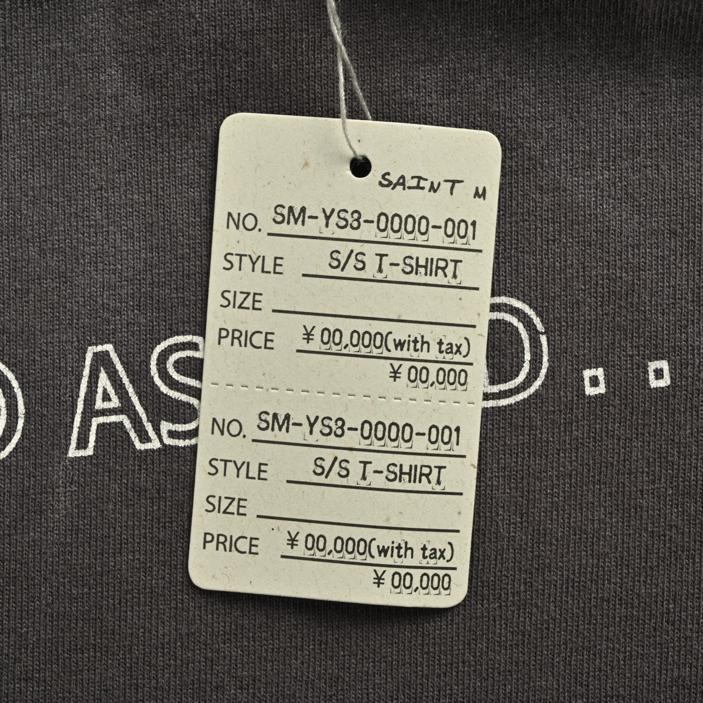 SAINT MICHAEL 25ss 鸡蛋光线印花短袖