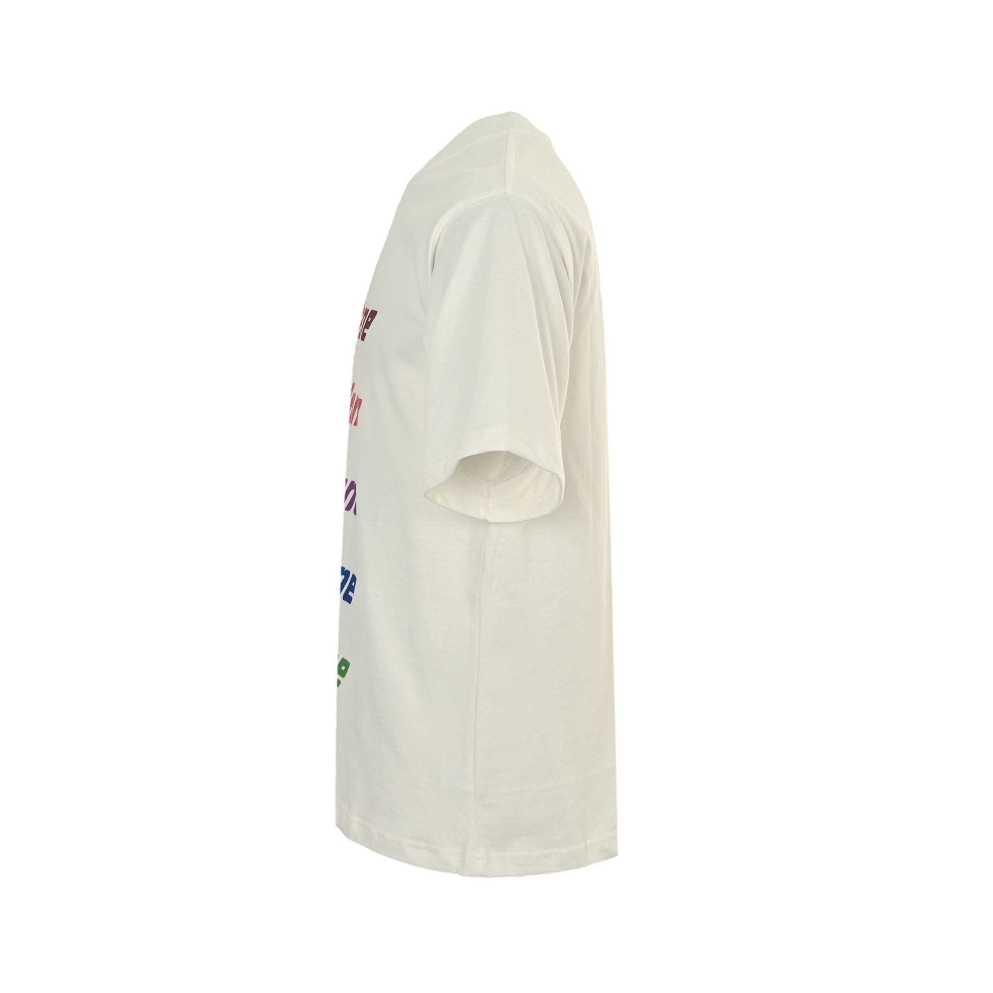 WE11DONE 25ss 彩色烫钻弹幕字母印花短袖