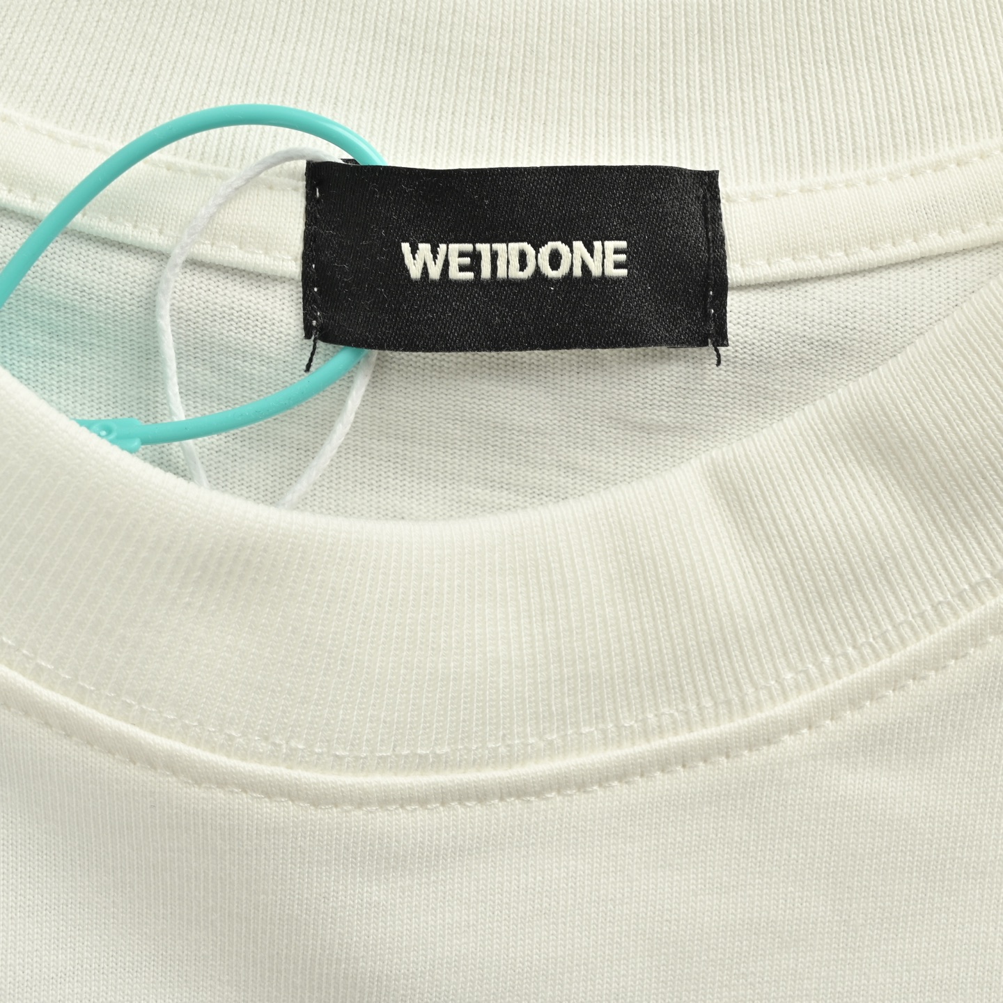 WE11DONE 25ss 彩色烫钻弹幕字母印花短袖