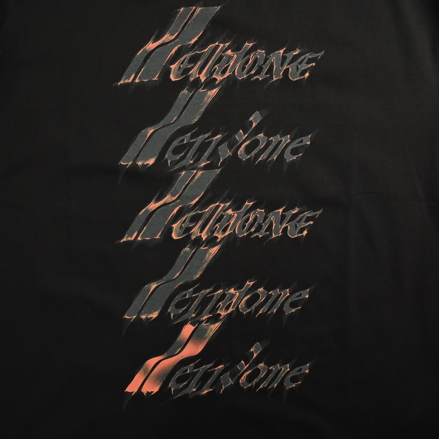 We11 Done 25ss 火焰弹幕logo印花短袖