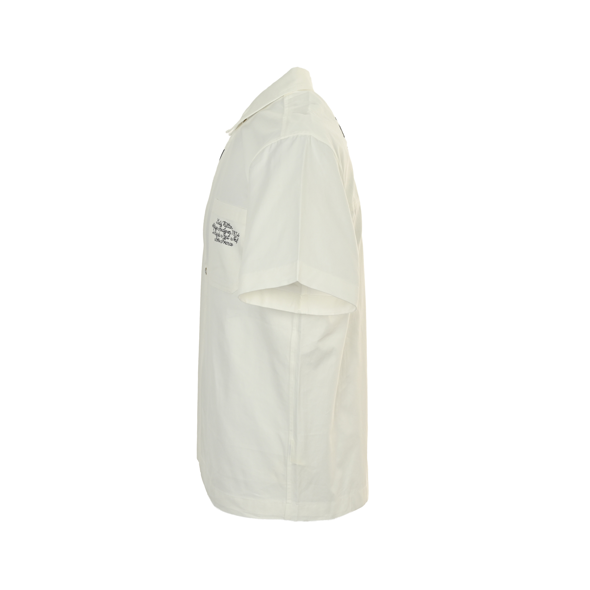 Louis Vuitton/路易威登 25ss 刺绣字母徽标短袖衬衫 LV新款短袖衬衫