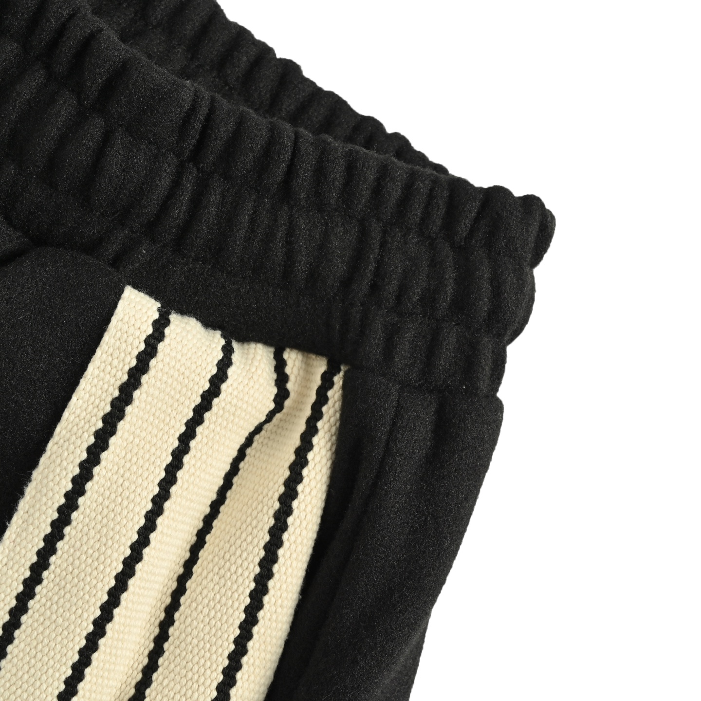 Fear of god Fog侧边织带短裤 Fear of God 第八季系列 Boiled Wool Striped Relaxed Short 条纹舒适系带宽松休闲短裤