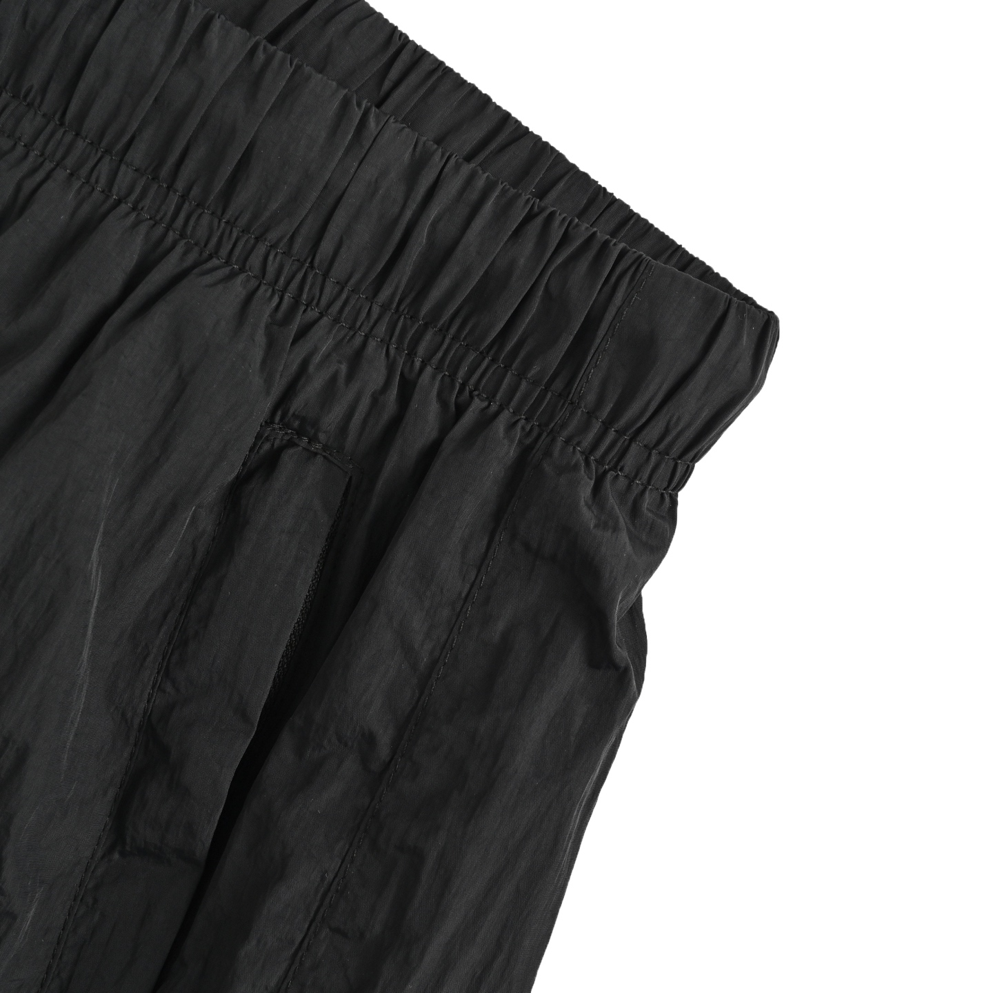 Stone Island/石头岛 金属尼龙徽章短裤 黑色 银色 军绿