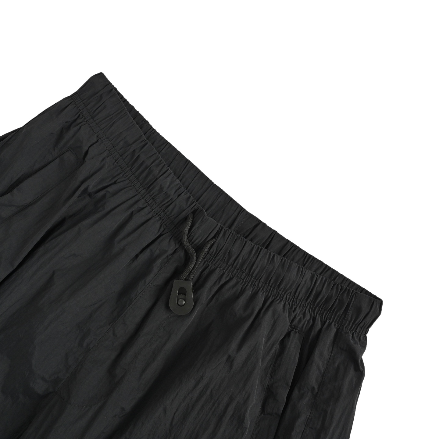 Stone Island/石头岛 金属尼龙徽章短裤 黑色 银色 军绿