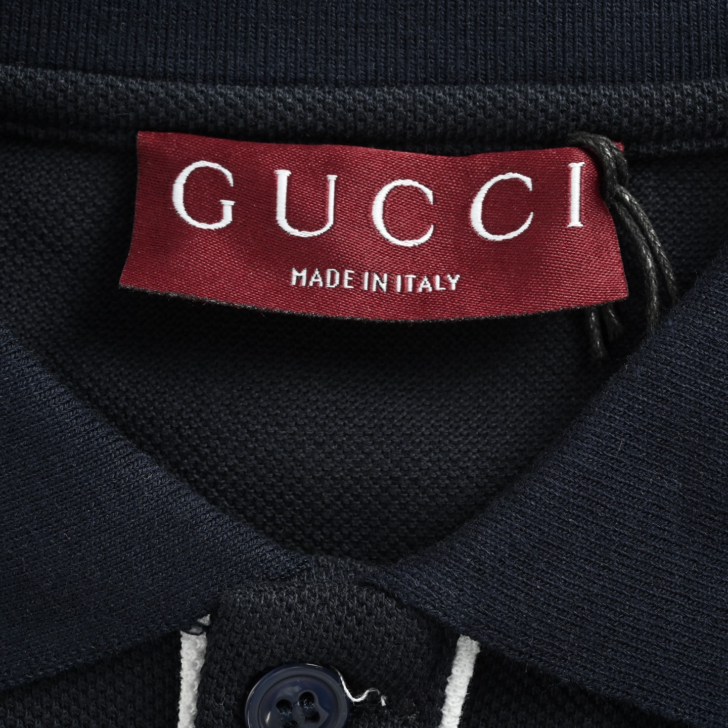 Gucci/古驰 25ss 刺绣字母小标Polo短袖