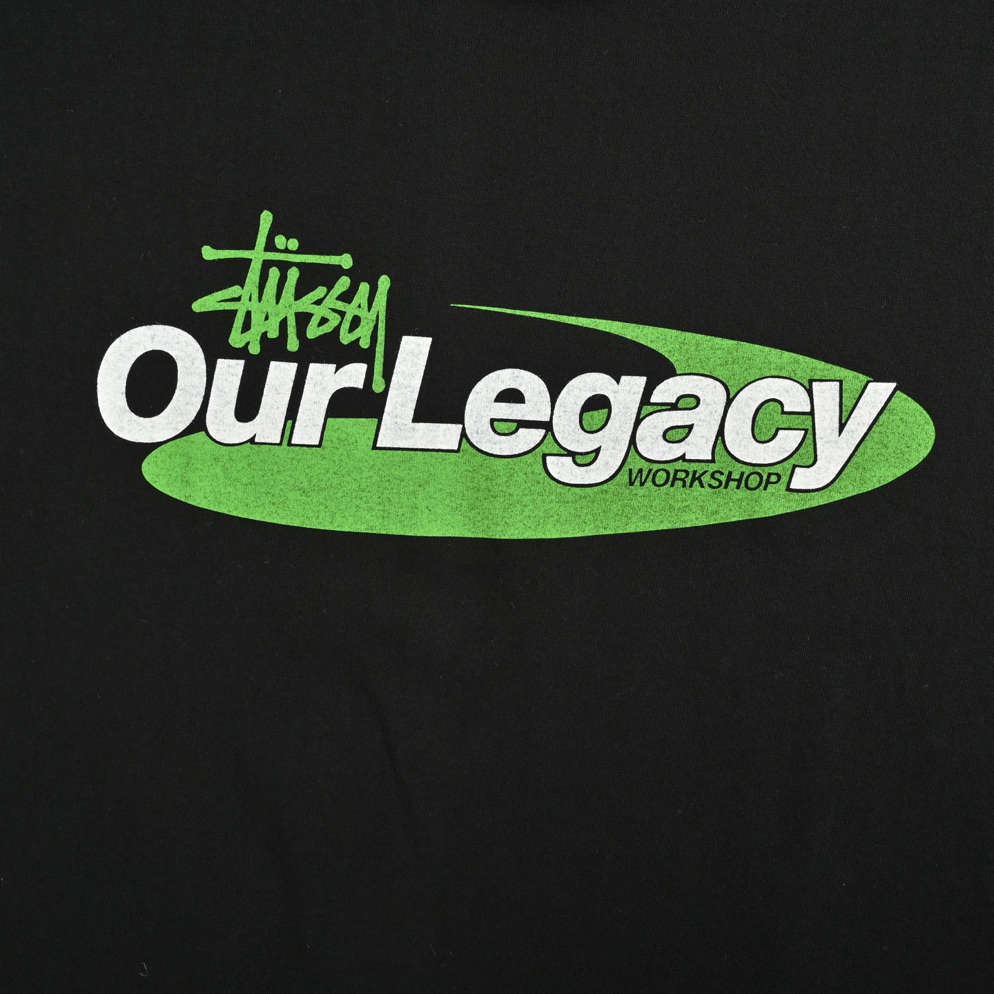 STUSSY & OUR LEGACY联名 25ss 椭圆涂鸦字母印花短袖