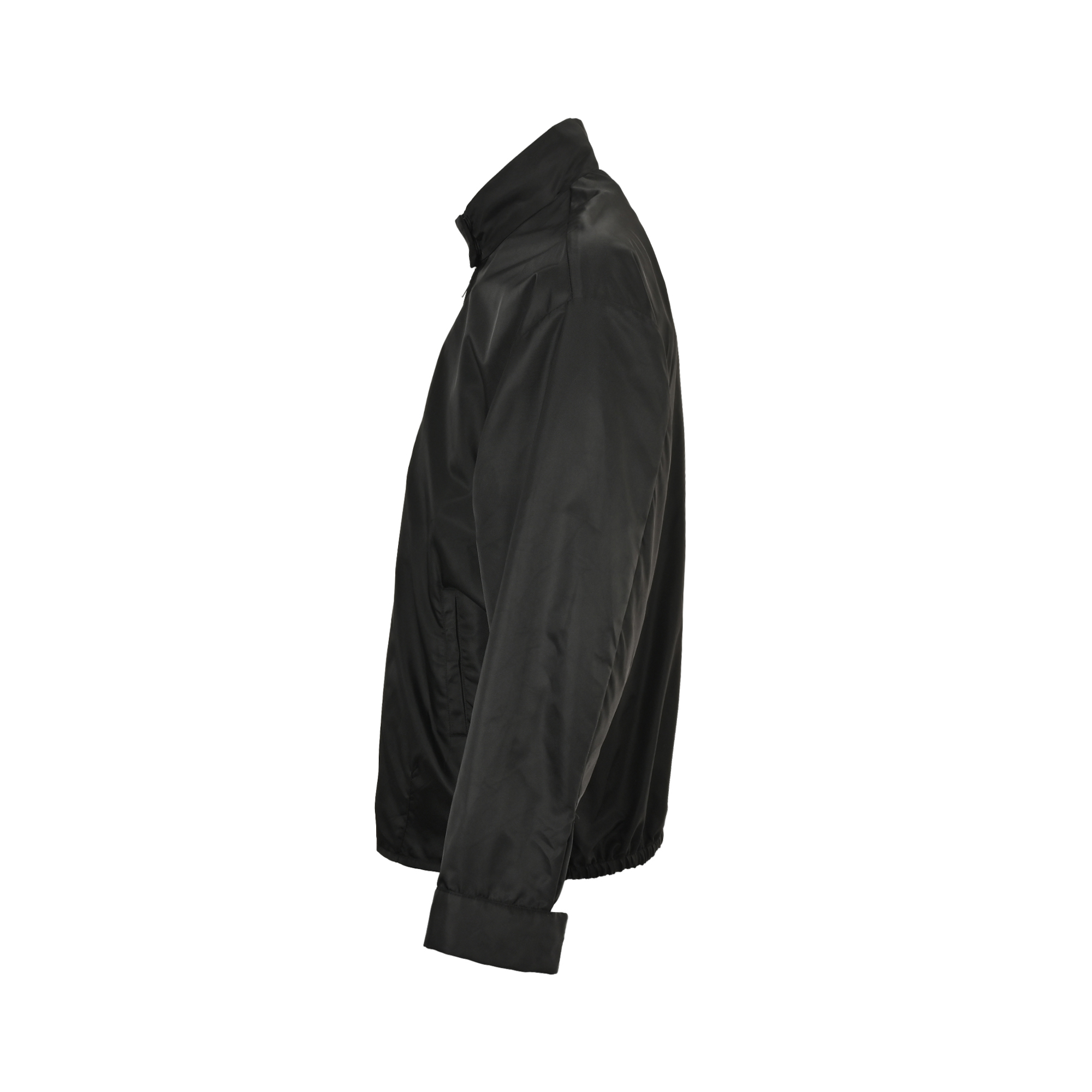 Prada/普拉达 25Fw 后领三角标立领夹克外套