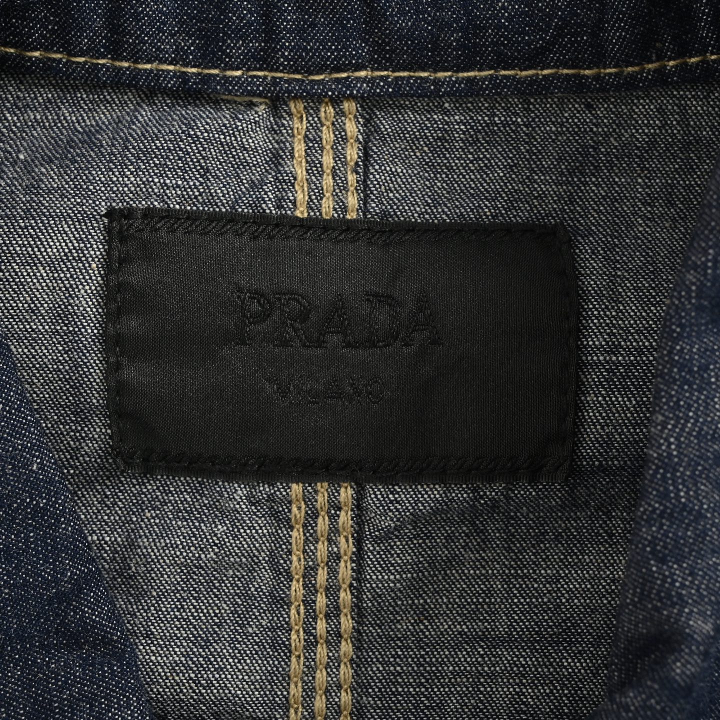 Prada/普拉达 四口袋单排扣牛仔衬衫夹克外套