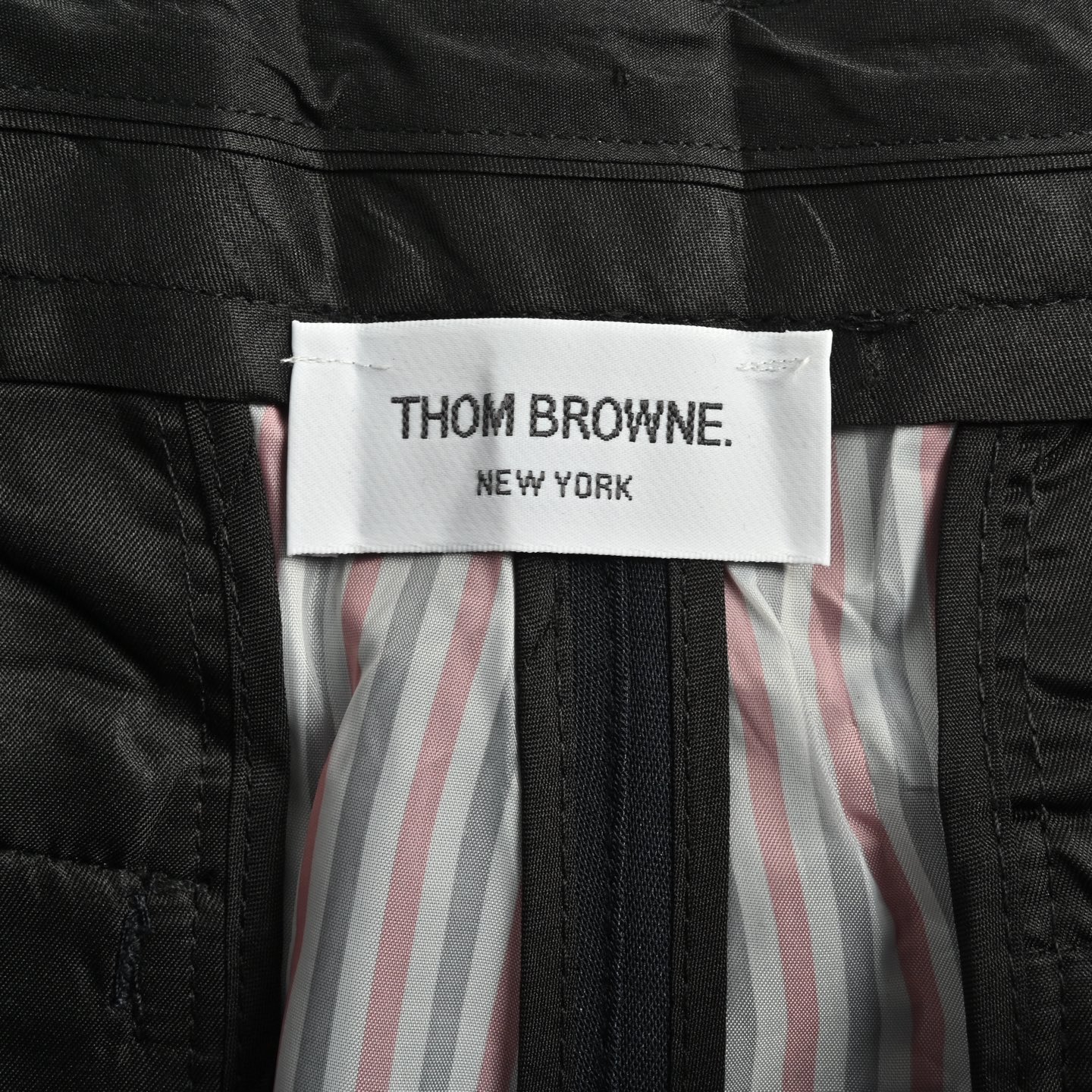 Thom Browne/汤姆布朗 黑杠西裤 金属纽扣