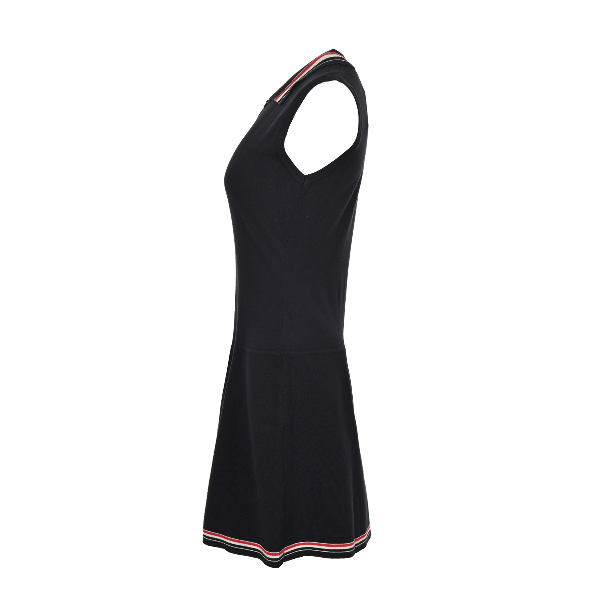 Thom Browne/汤姆布朗 彩条翻领羊毛针织连衣裙