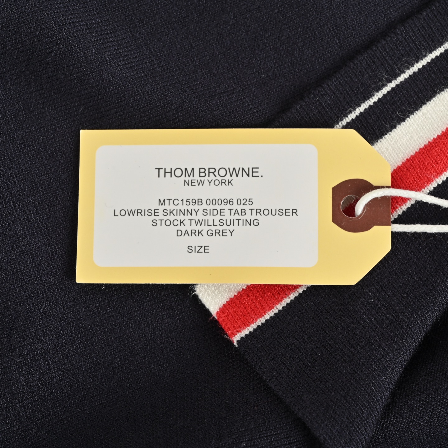Thom Browne/汤姆布朗 彩条翻领羊毛针织连衣裙