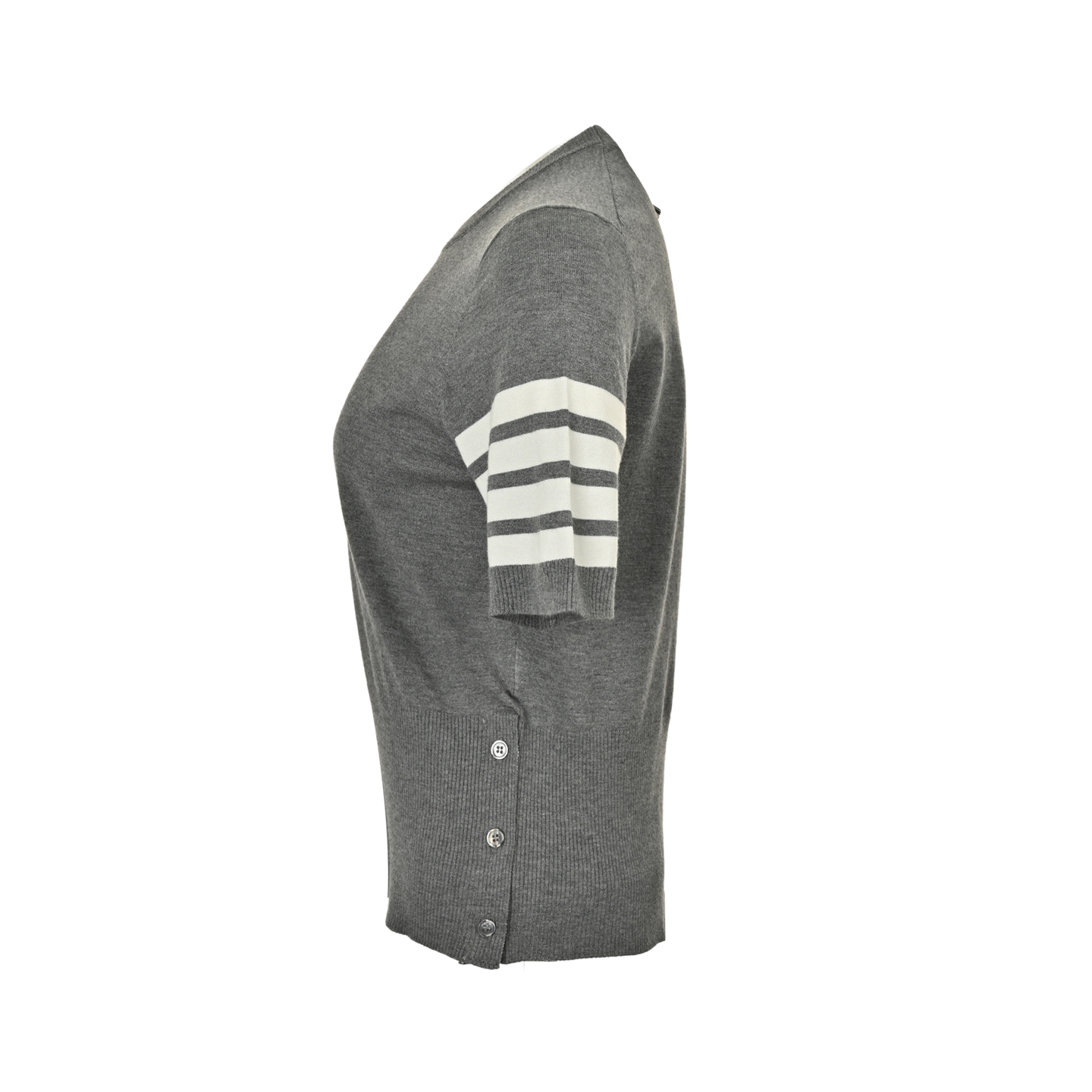 Thom Browne/汤姆布朗 四杠精纺羊毛高腰针织短袖